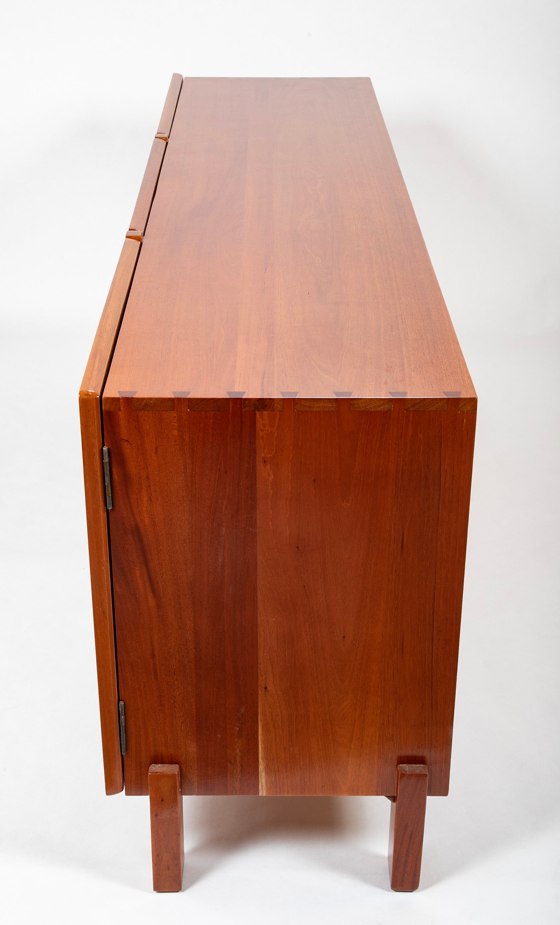 Mid-Century Walnut Three Door Credenza Designed by Edmund Spence