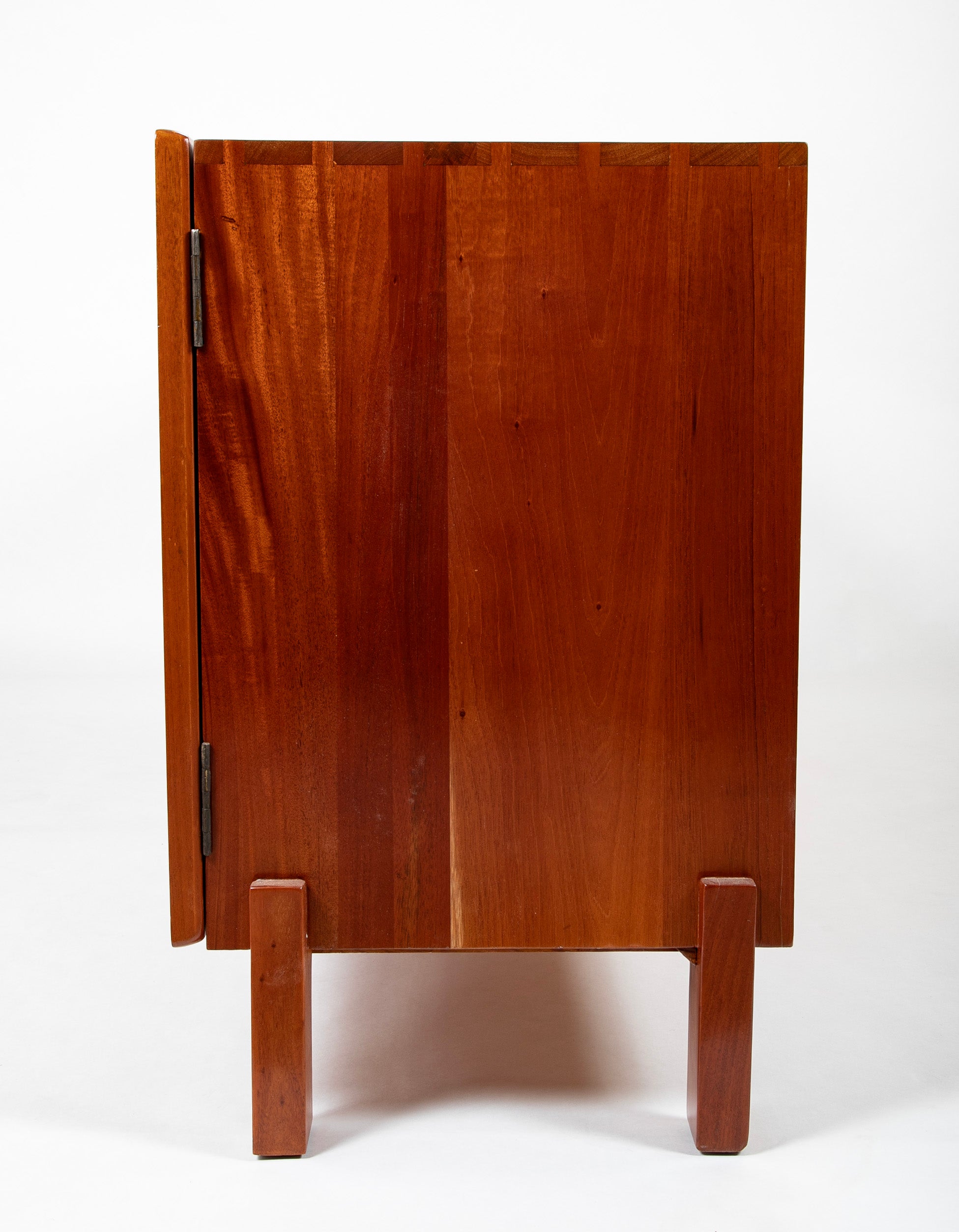 Mid-Century Walnut Three Door Credenza Designed by Edmund Spence