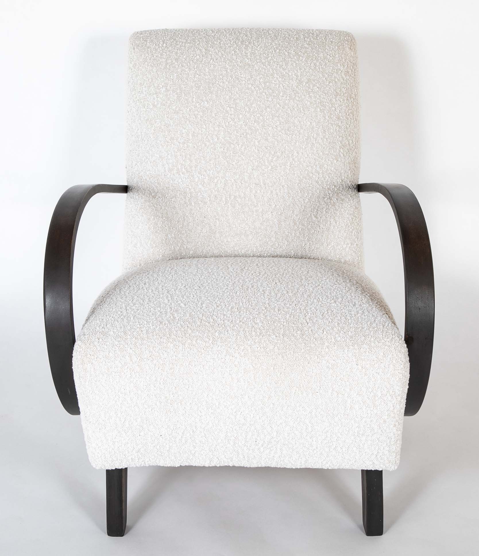 Pair of Open Armchairs by Jindich Halabala