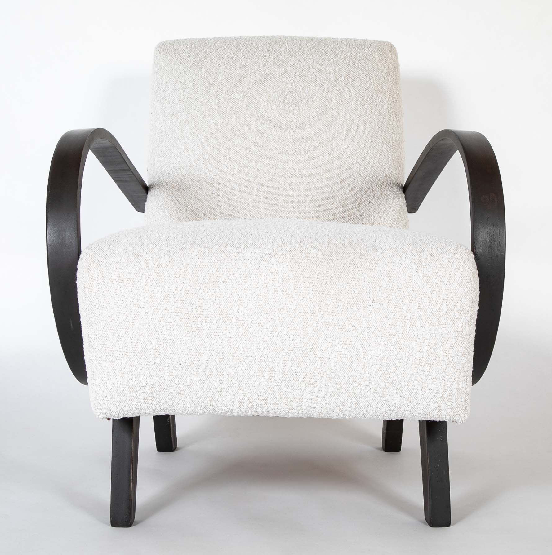 Pair of Open Armchairs by Jindich Halabala