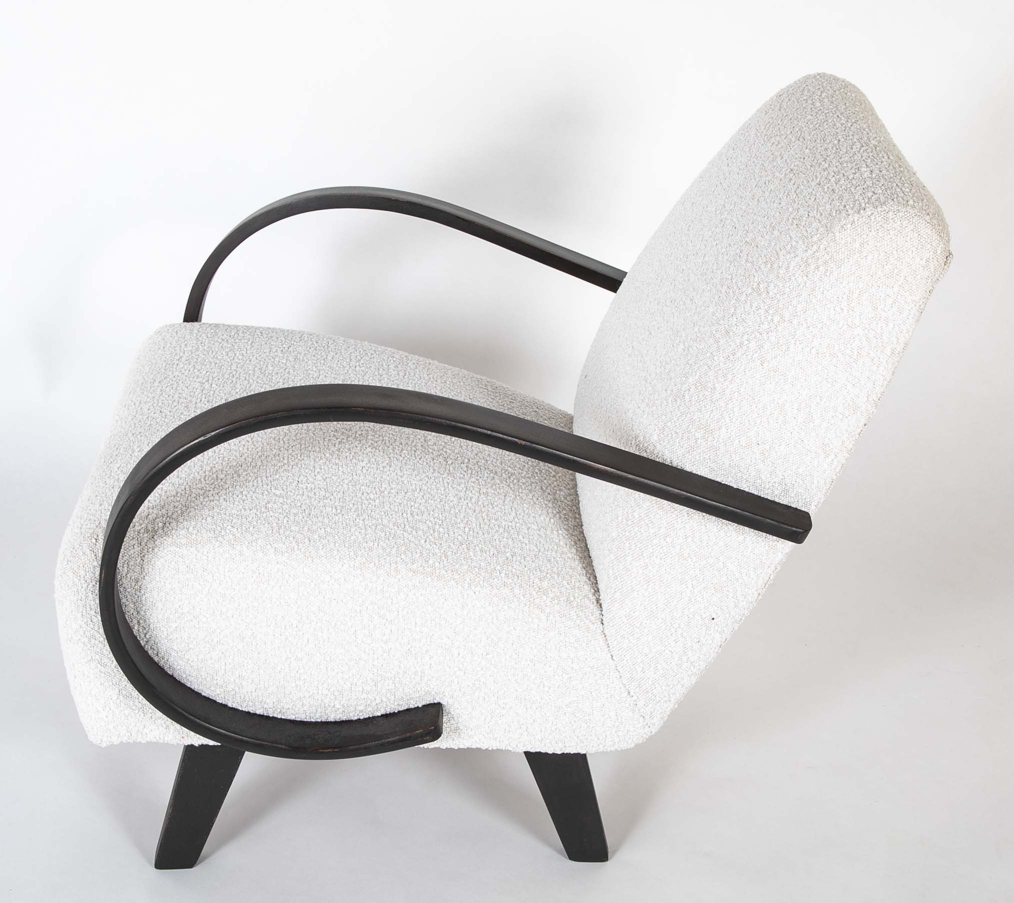 Pair of Open Armchairs by Jindich Halabala