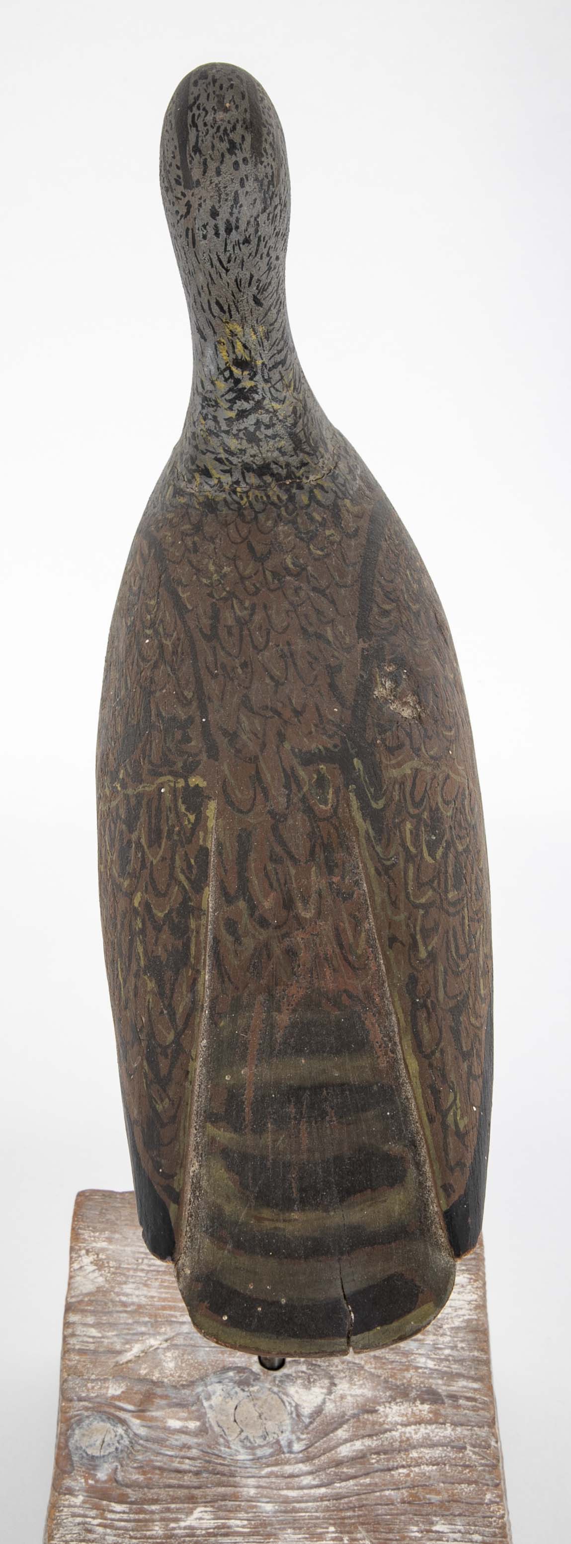 Early 20th Century Curlew Decoy by Chief Eugene Cuffee, Shinnecock Reservation, NY