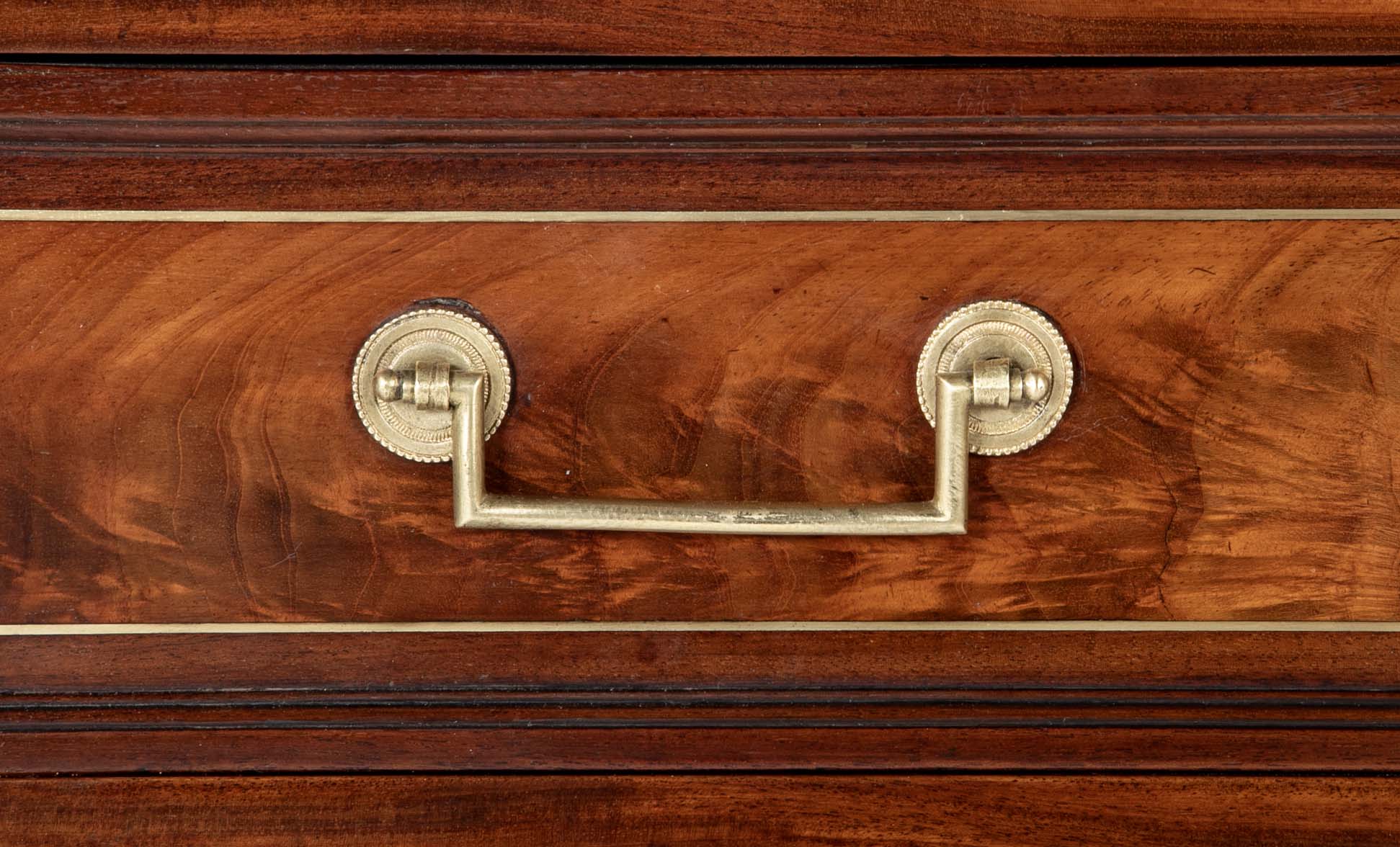 A Louis XVI Period Mahogany Desk by Leonard Boudin