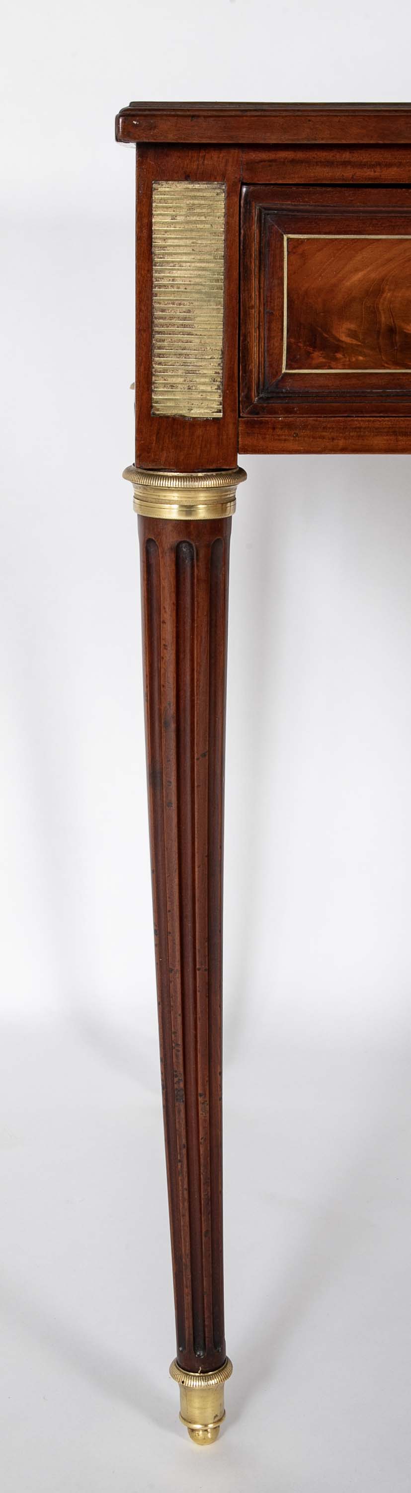 A Louis XVI Period Mahogany Desk by Leonard Boudin