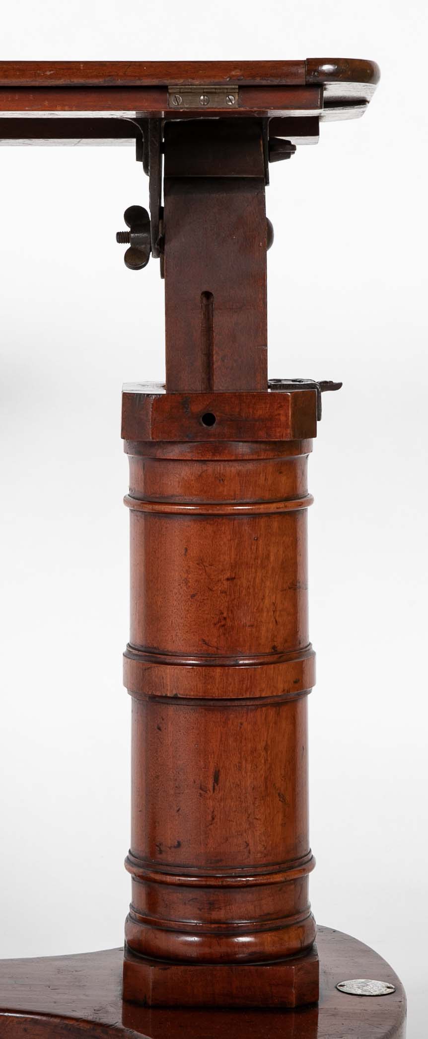 An Early 20th Century English Adjustable Reading Table on Casters