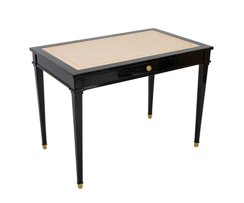 Leather Top Writing Table in the Manner of Jansen