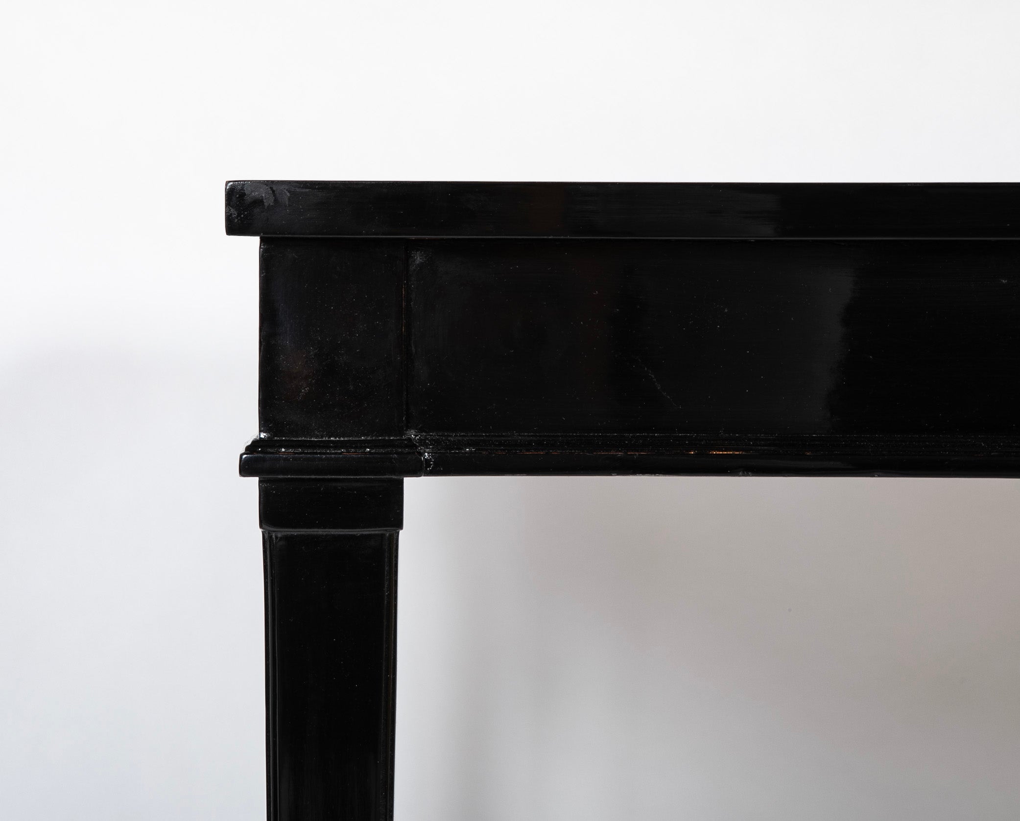 Leather Top Writing Table in the Manner of Jansen