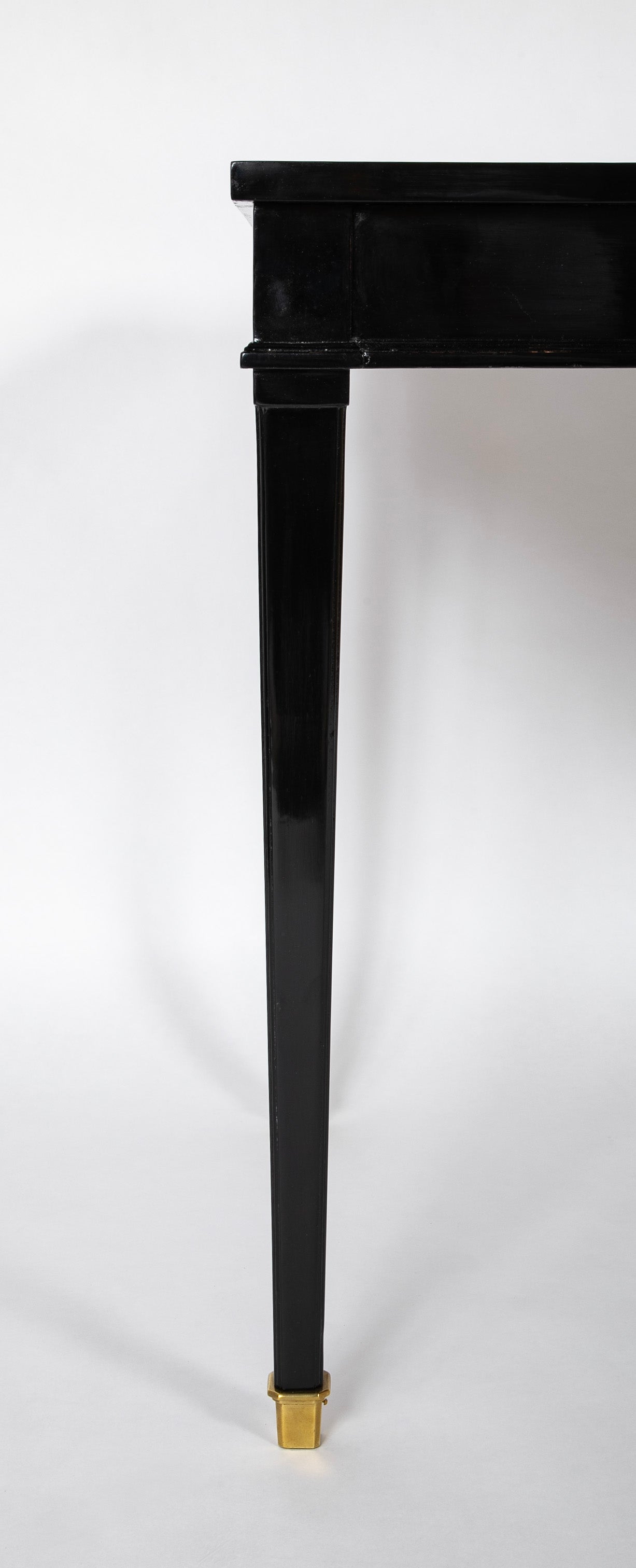 Leather Top Writing Table in the Manner of Jansen