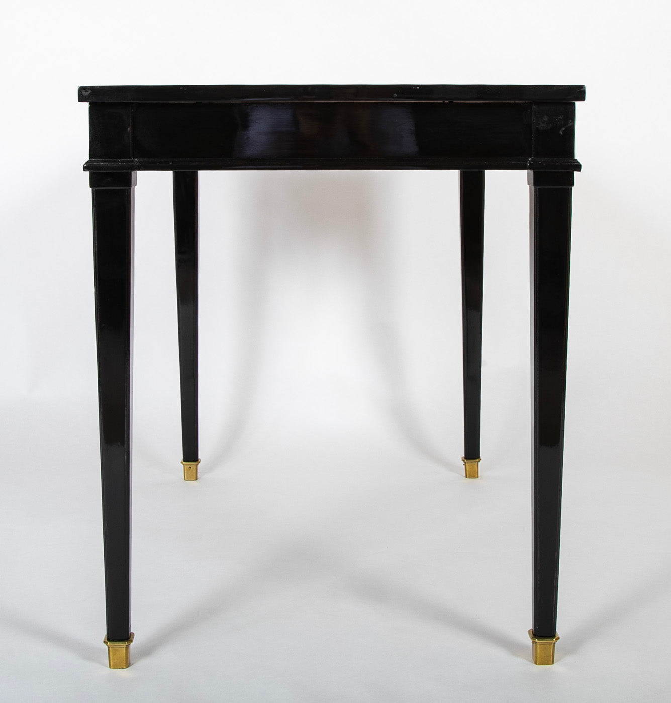 Leather Top Writing Table in the Manner of Jansen