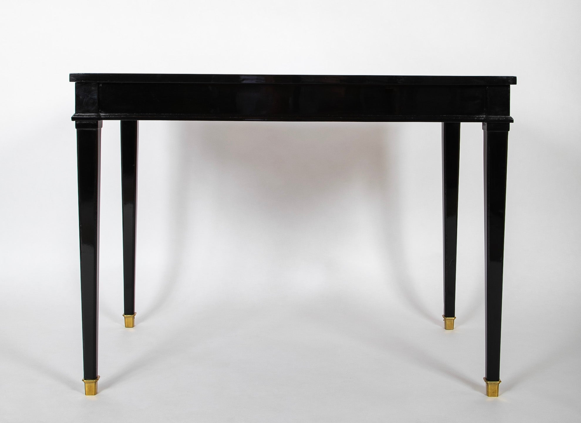 Leather Top Writing Table in the Manner of Jansen