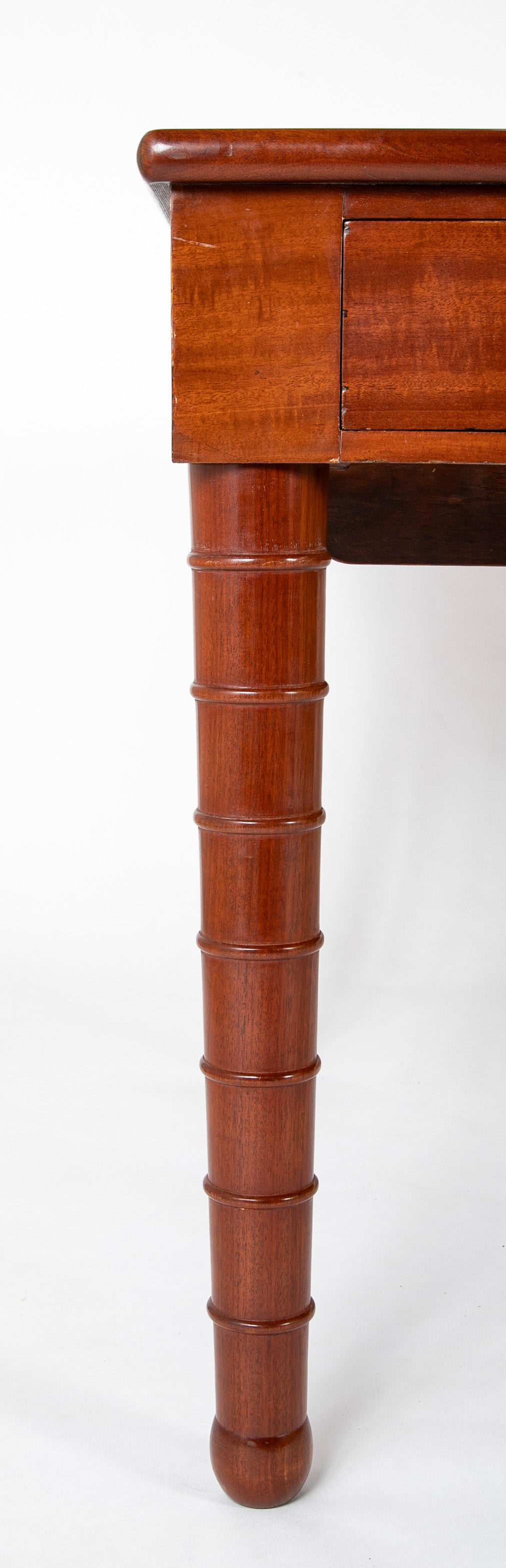 Louis Philippe Six Drawer Leather Top Partner's Writing Desk