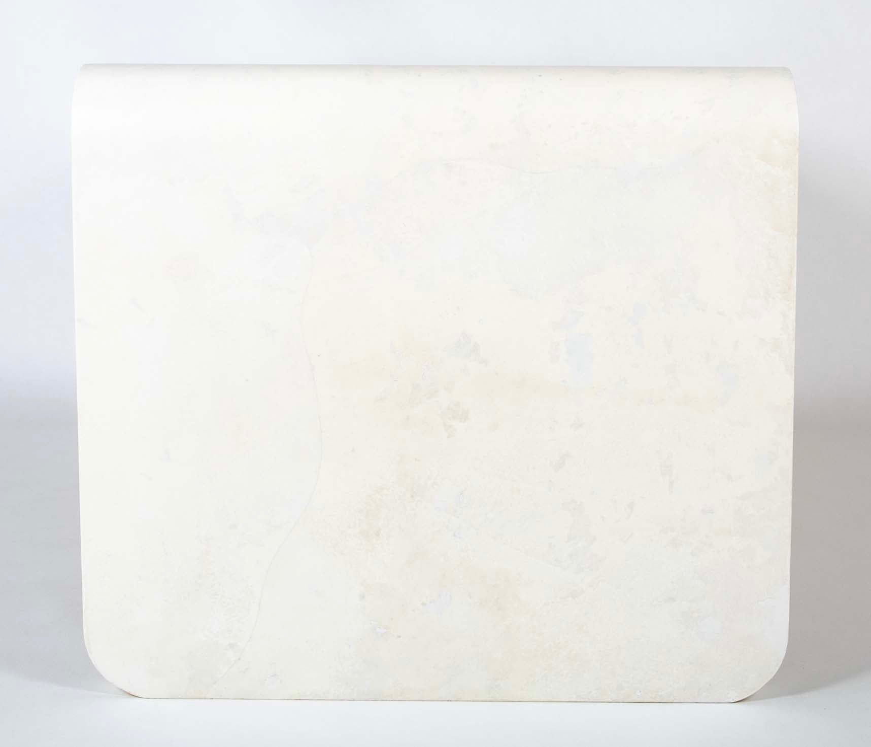 White Lacquered Goat Skin Desk by Karl Springer