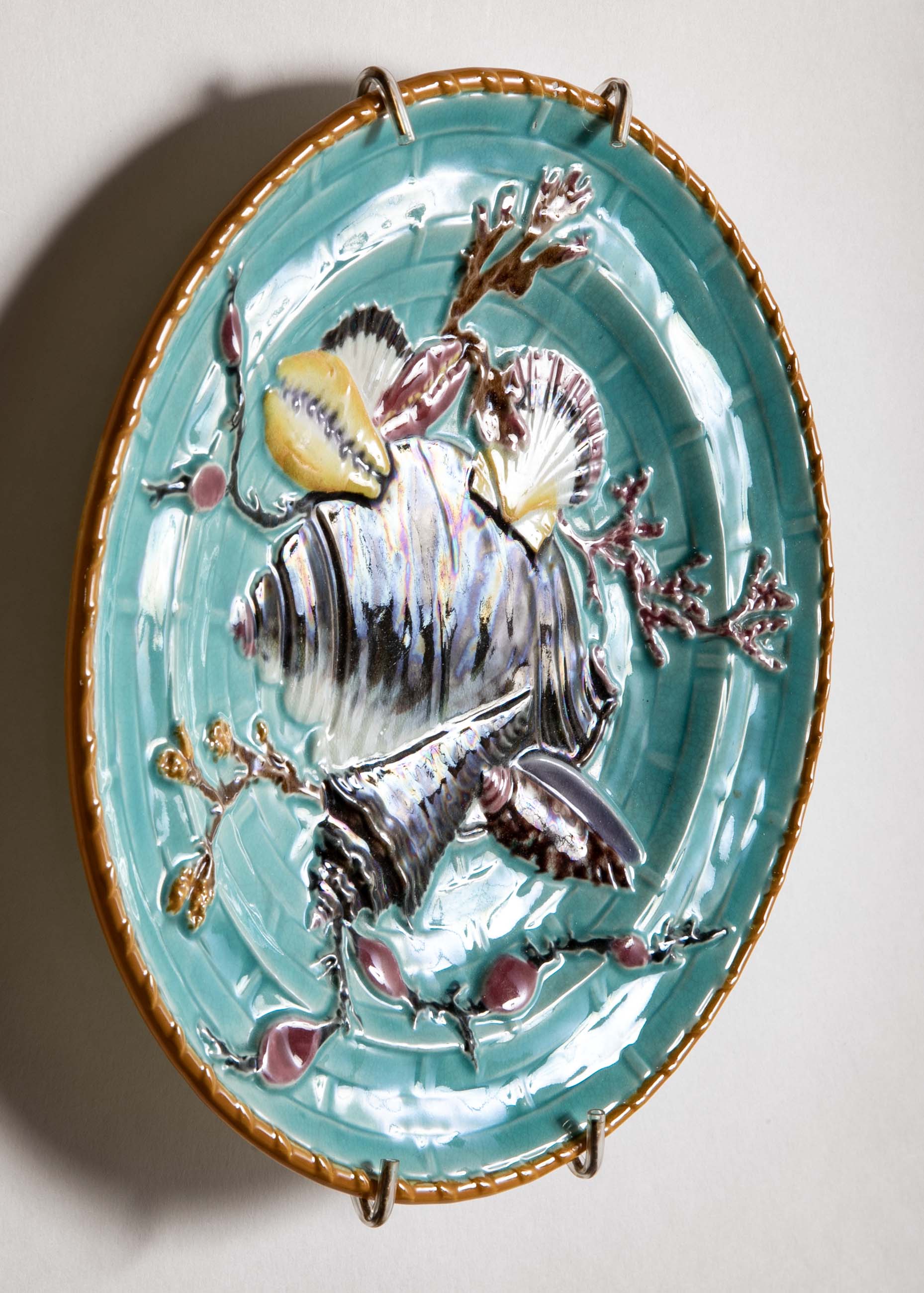 Set of 12 Josiah Wedgwood & Sons Majolica "Ocean" Pattern Plates