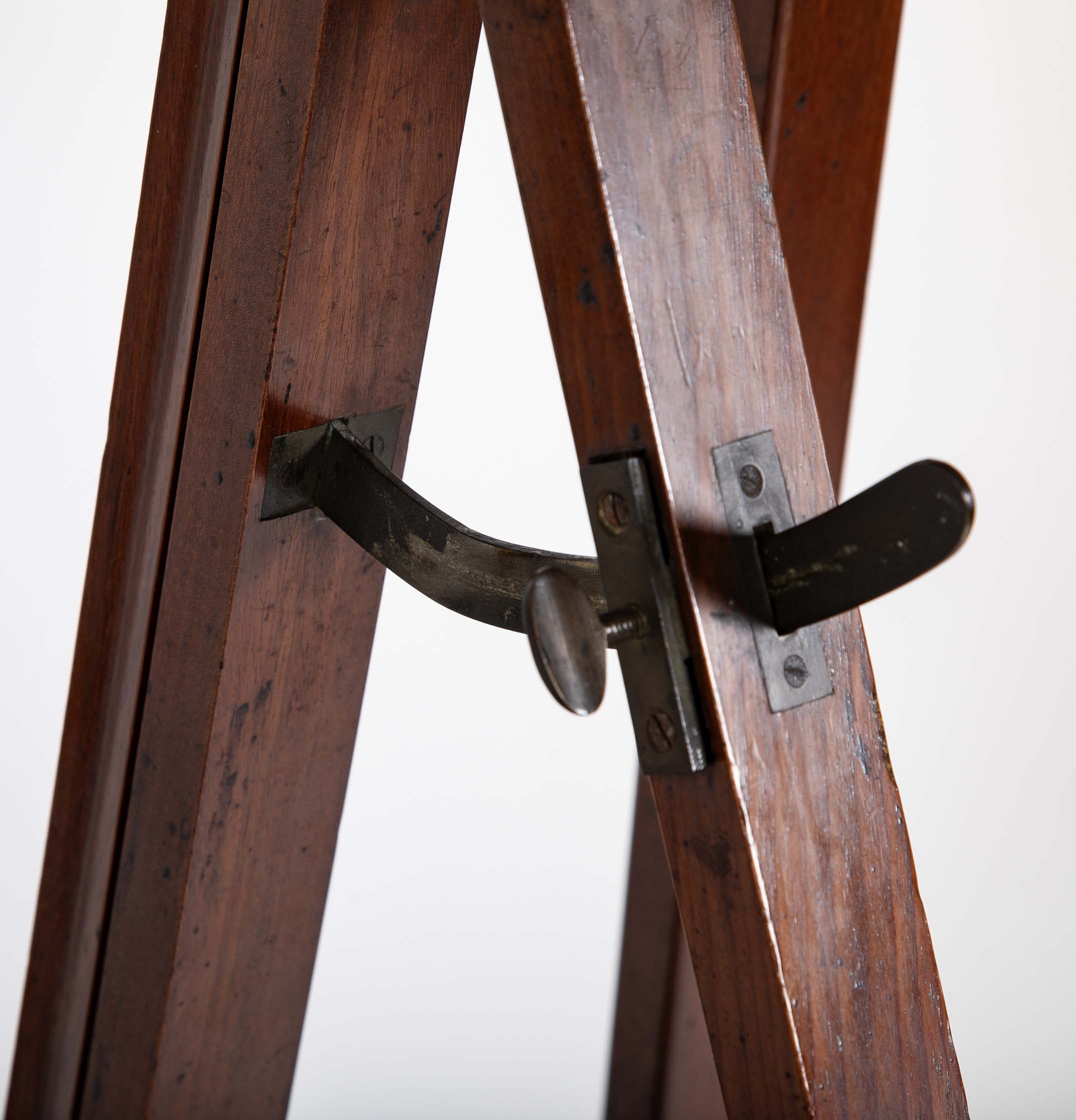 French Early 19th Century Carved & Molded Mahogany Easel