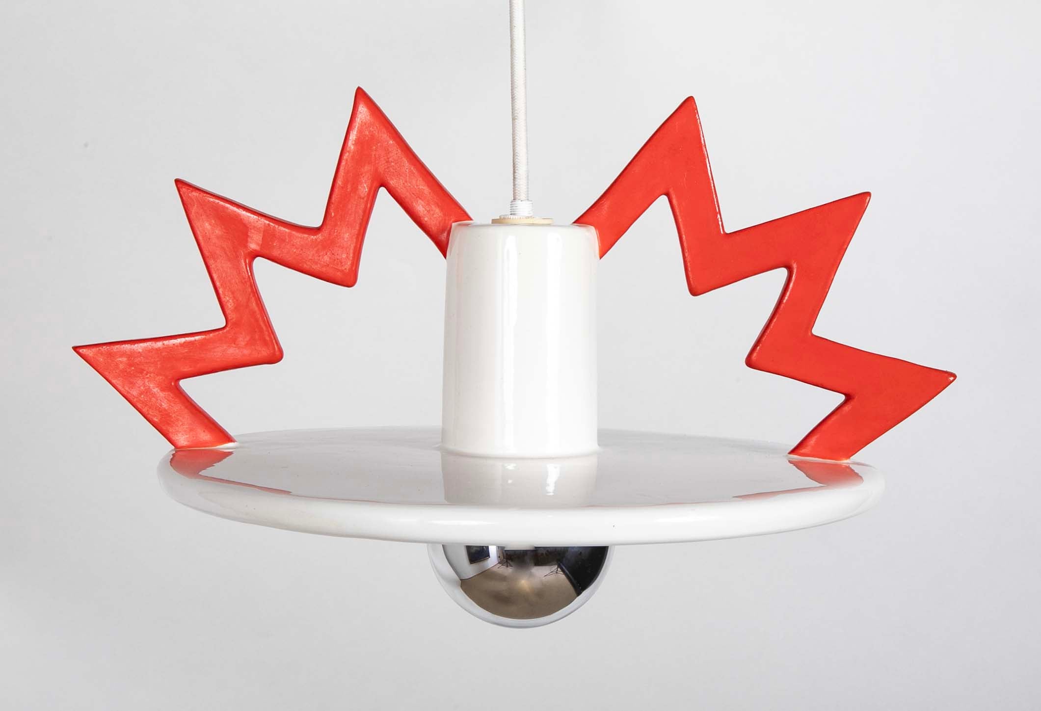 Porcelain Hanging Light Fixture by Italian Architect & Designer Matteo Thun