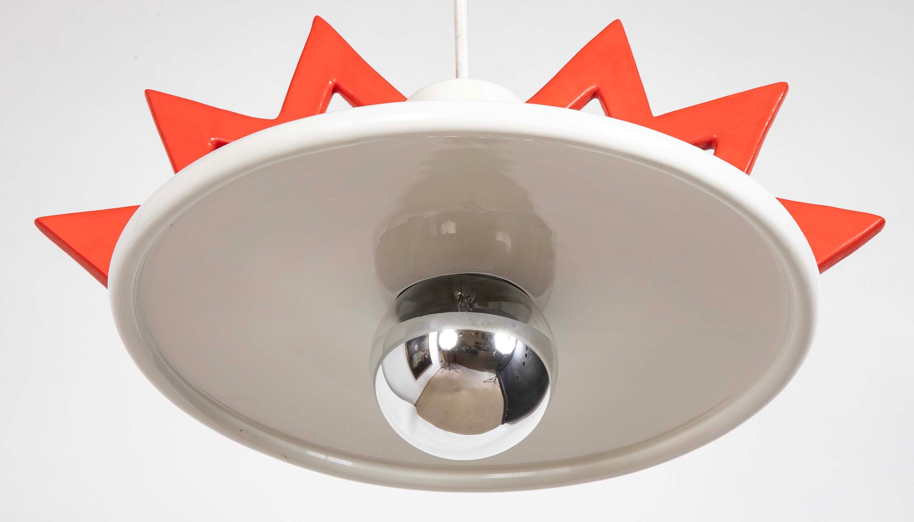 Porcelain Hanging Light Fixture by Italian Architect & Designer Matteo Thun