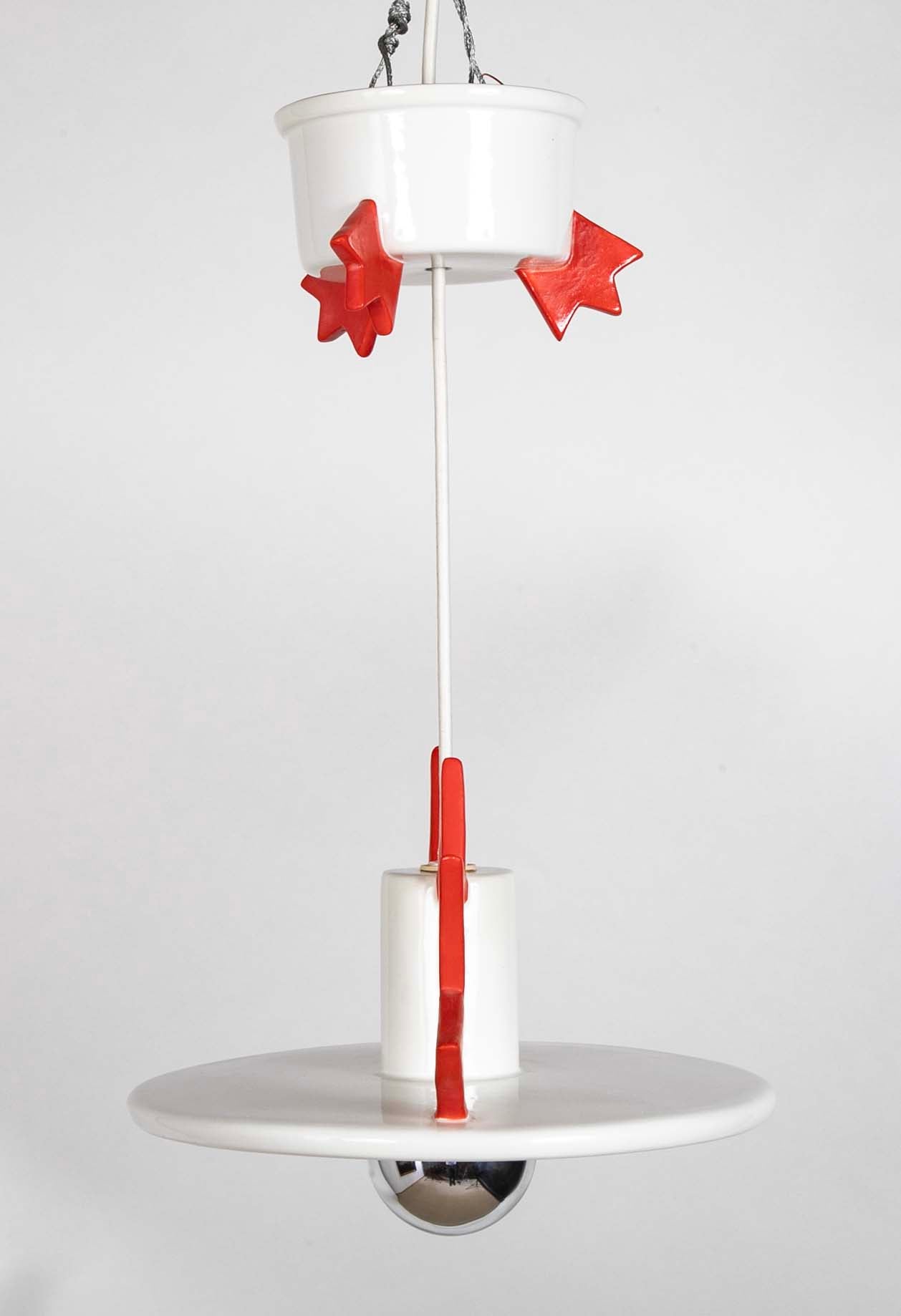 Porcelain Hanging Light Fixture by Italian Architect & Designer Matteo Thun