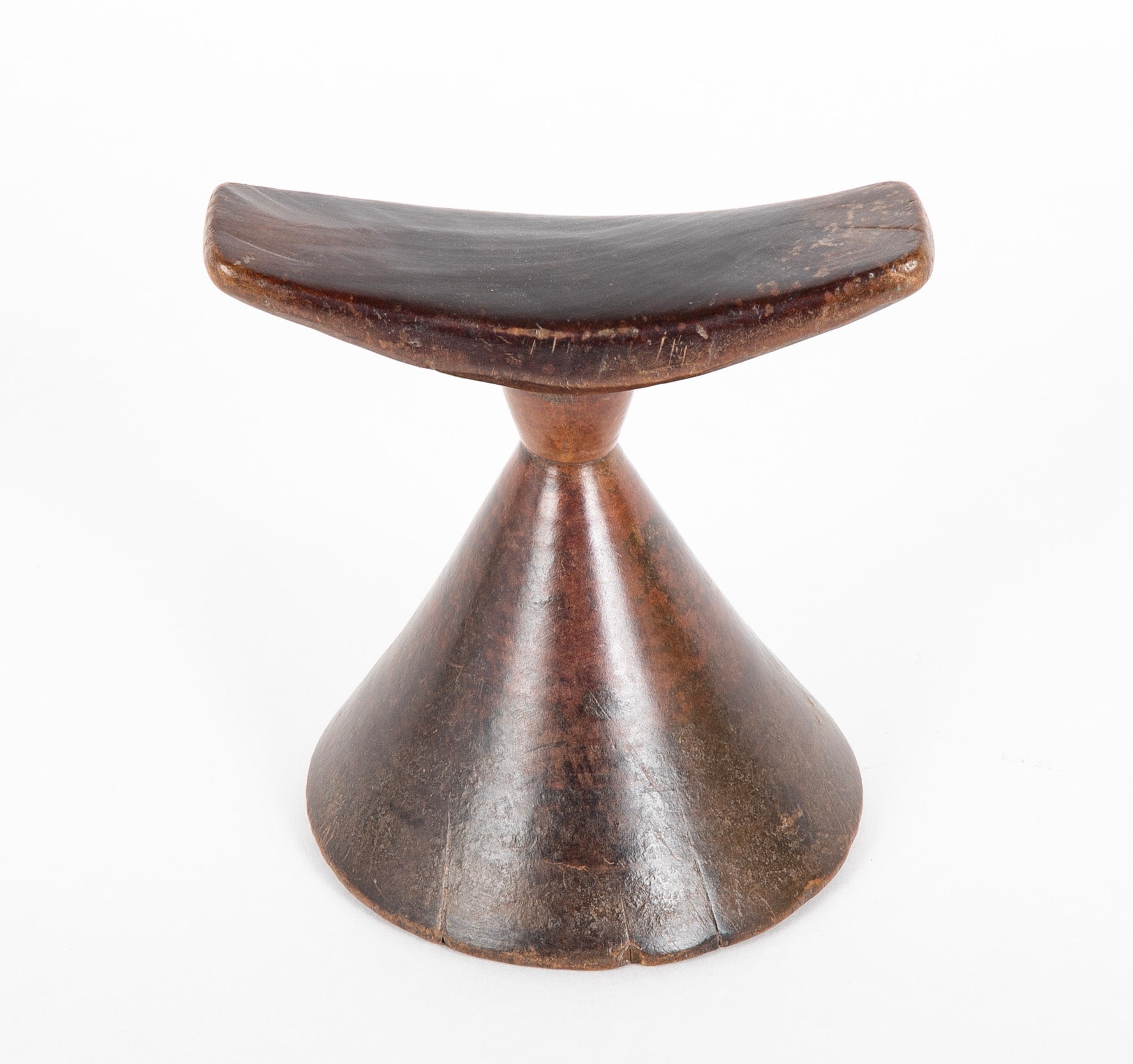 African Carved Wood Headrest