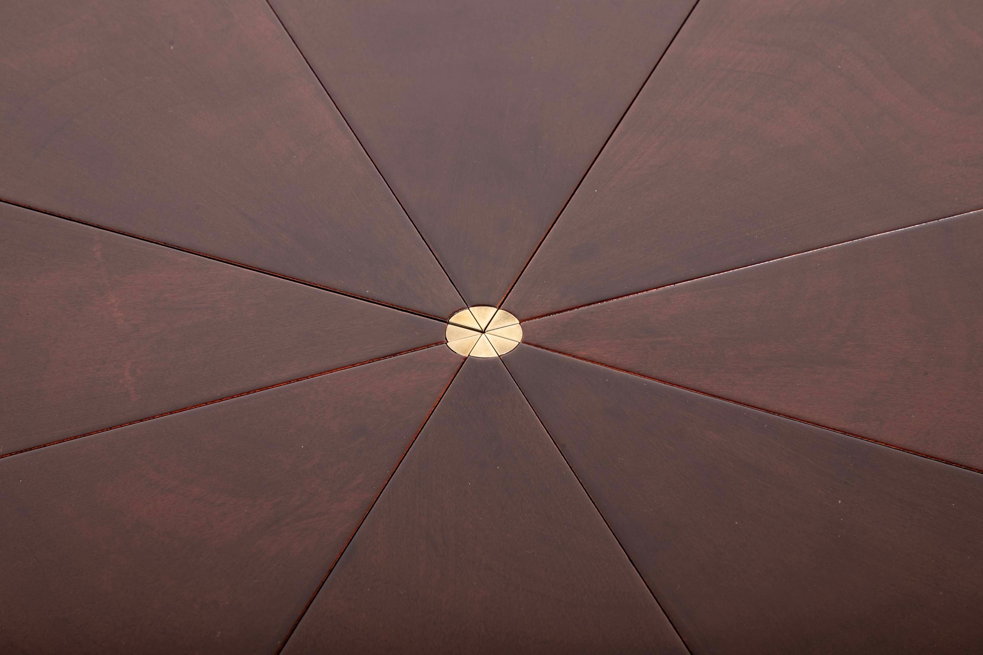 Mahogany Jupe Style Circular Extension Table