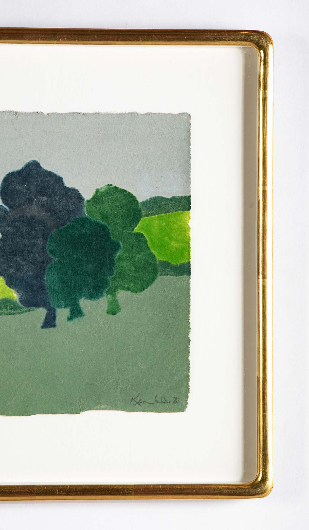 Richard Kemble (1932-2007) “Before the Turn” Print.