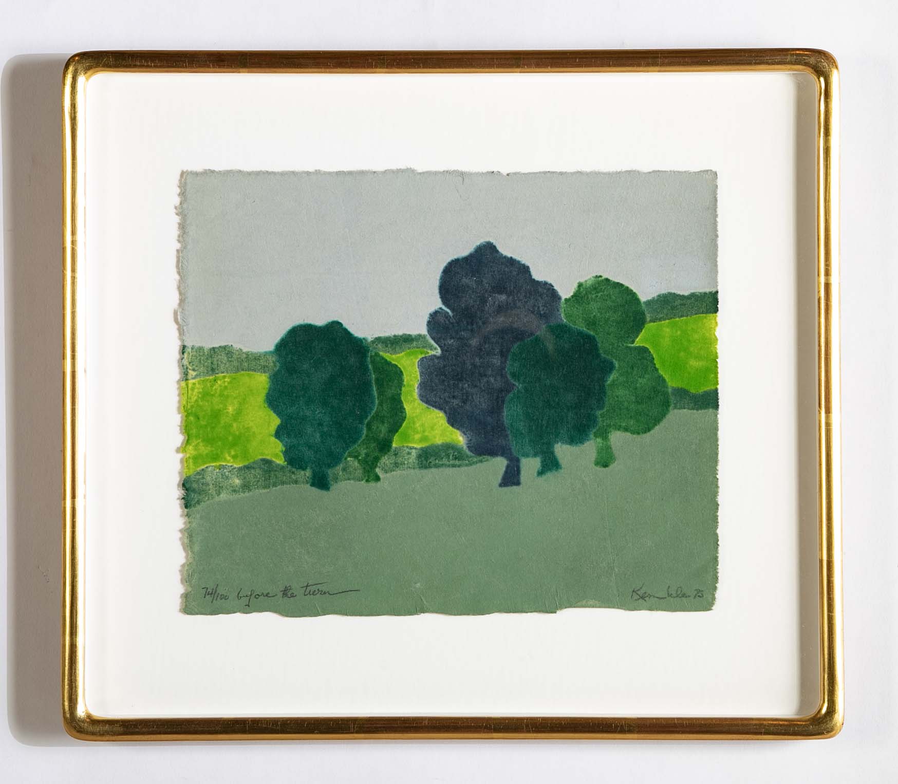 Richard Kemble (1932-2007) “Before the Turn” Print.
