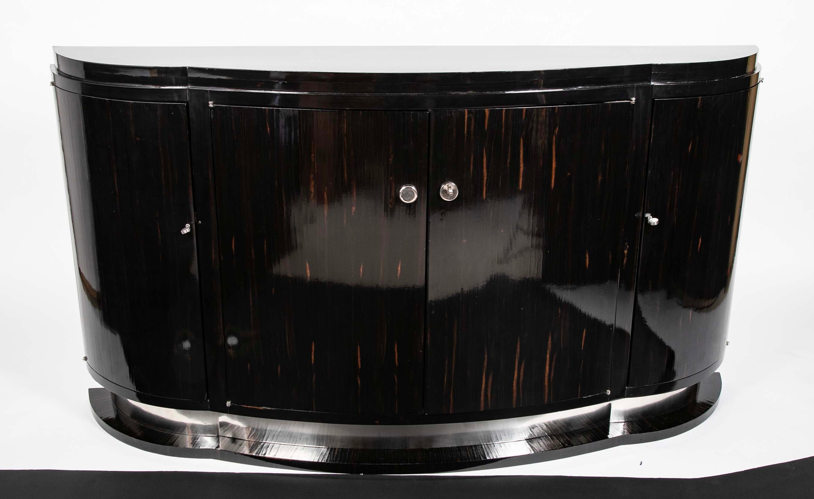 Ebonized Macassar Credenza Attributed to Andre Arbus