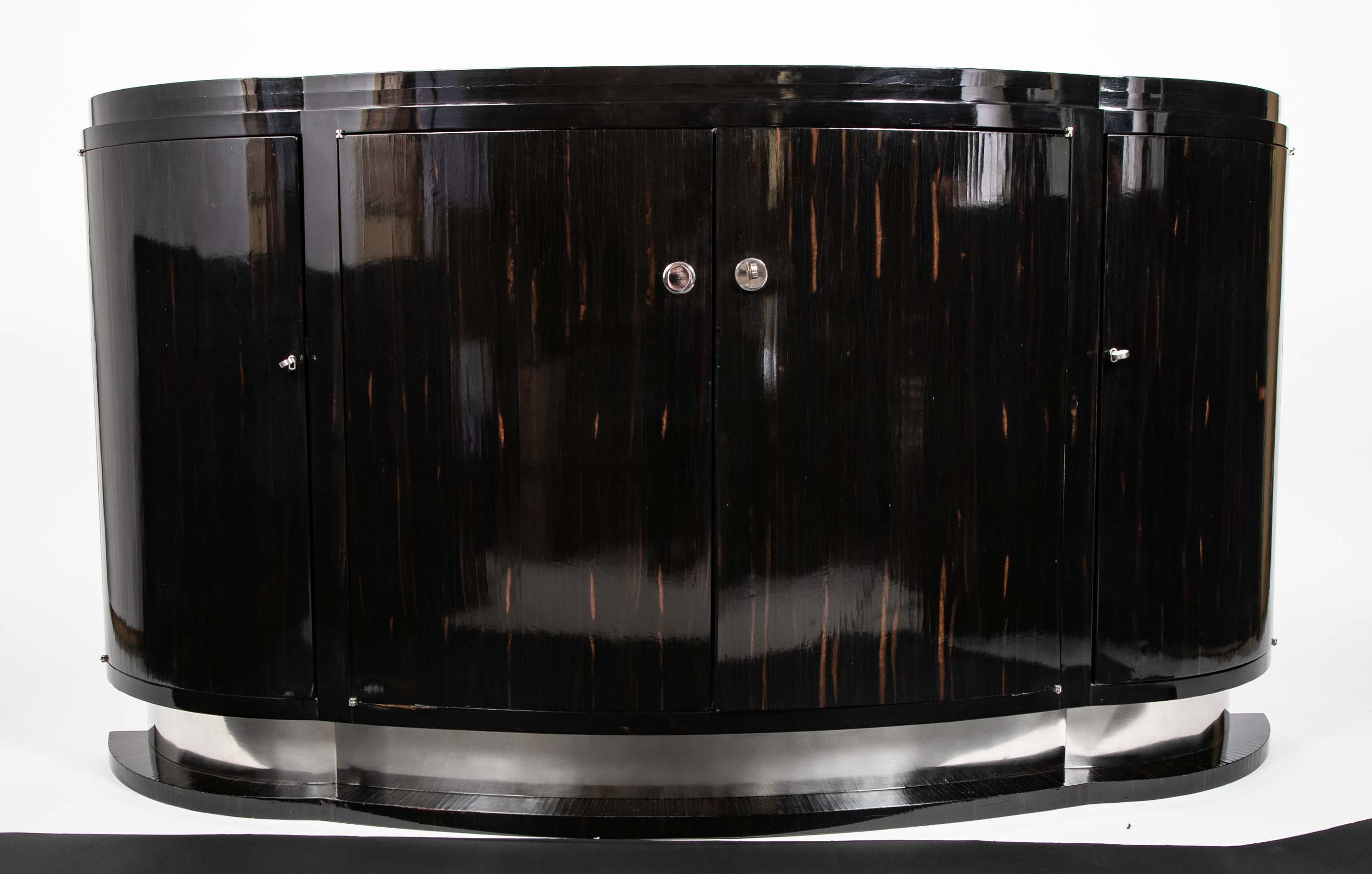 Ebonized Macassar Credenza Attributed to Andre Arbus