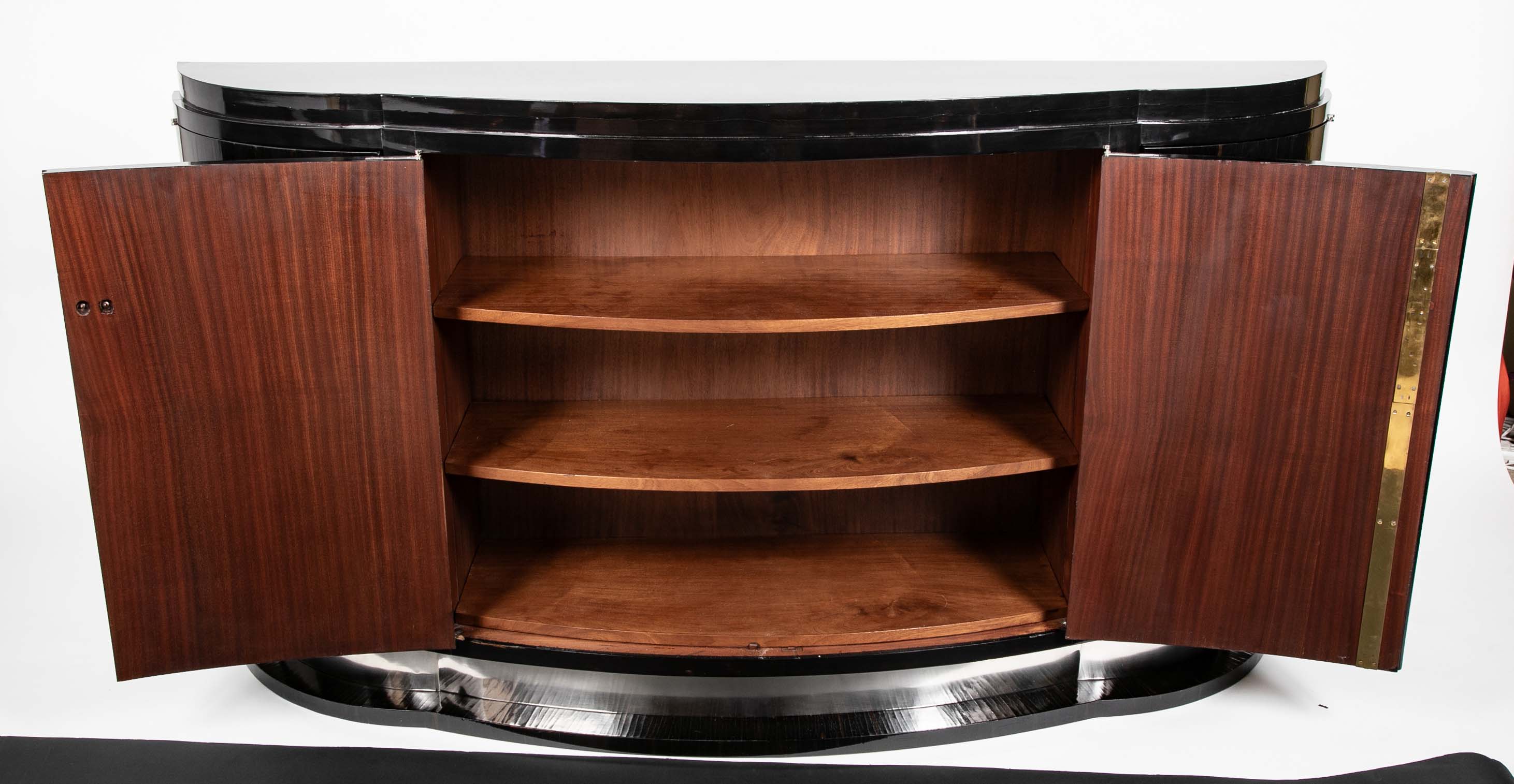 Ebonized Macassar Credenza Attributed to Andre Arbus
