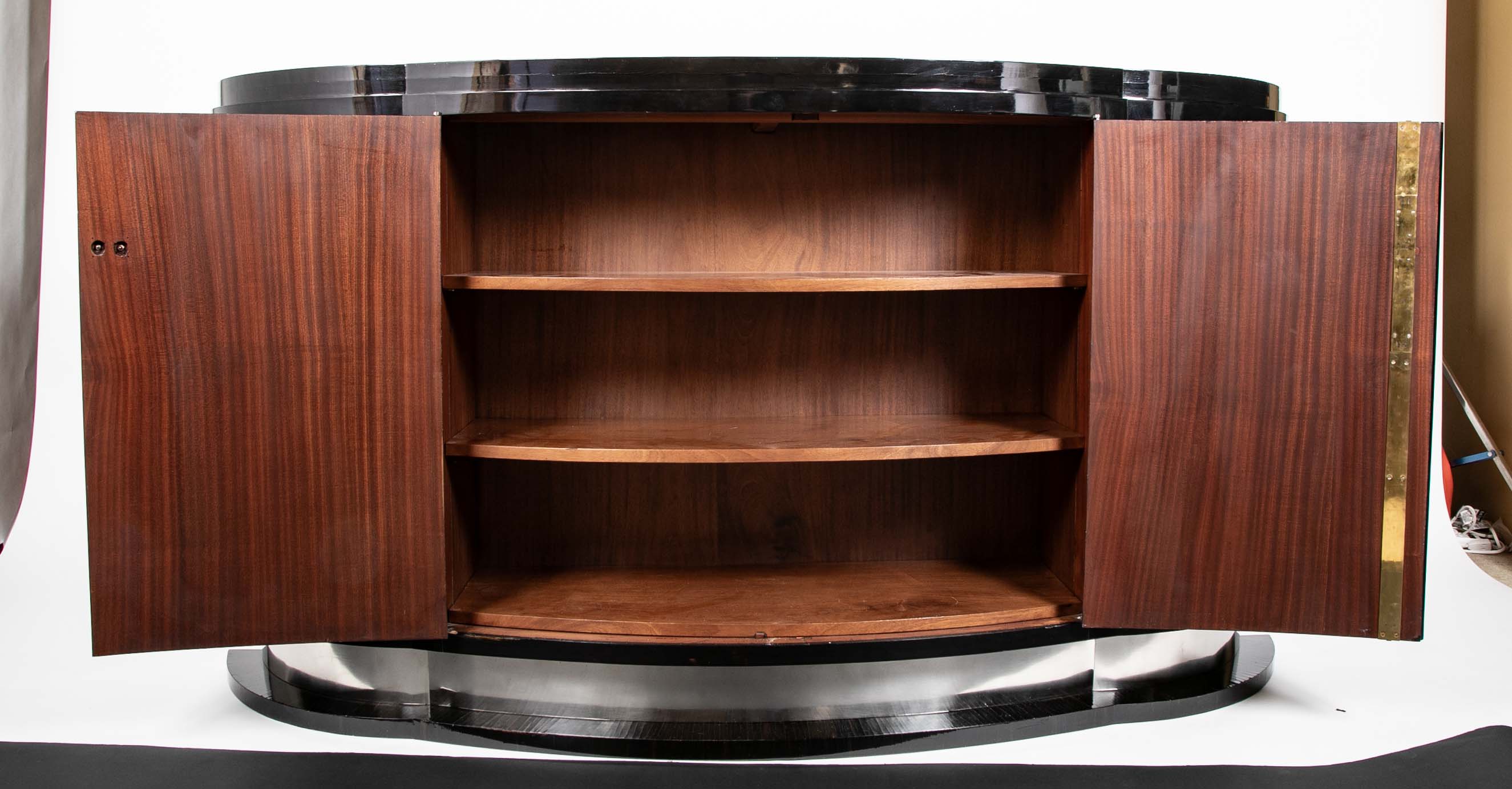 Ebonized Macassar Credenza Attributed to Andre Arbus