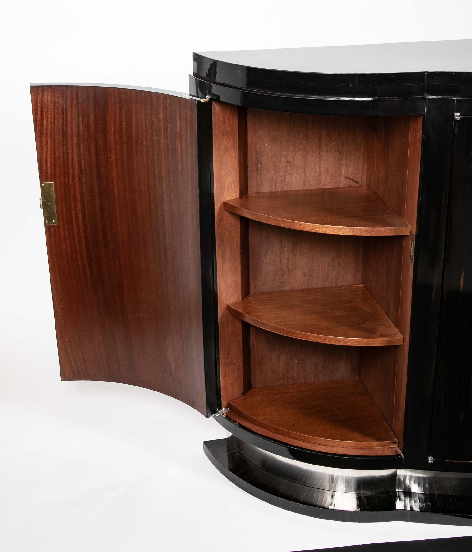 Ebonized Macassar Credenza Attributed to Andre Arbus