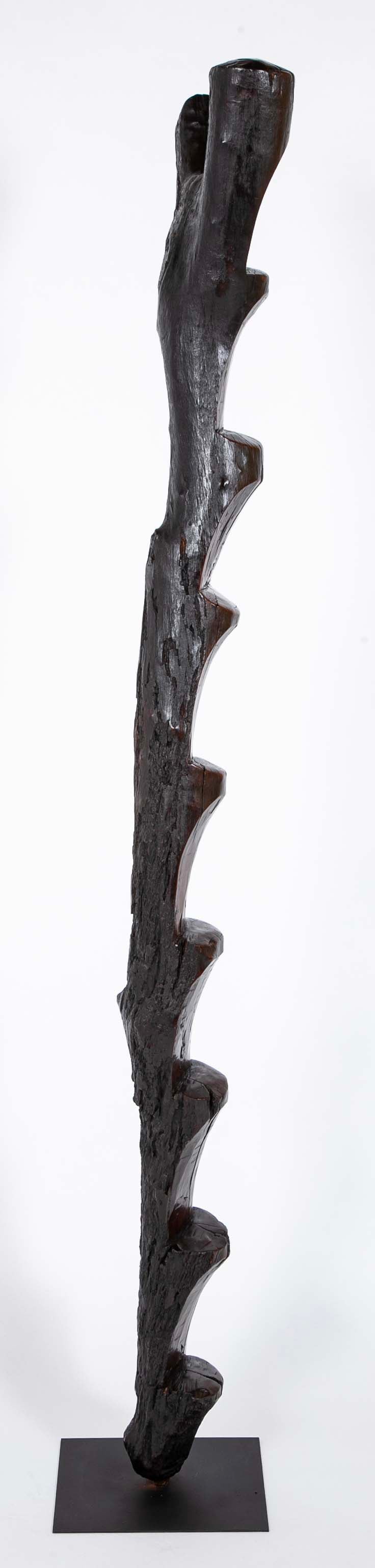 A Mali Dogon Tribe Granary Ladder with Base