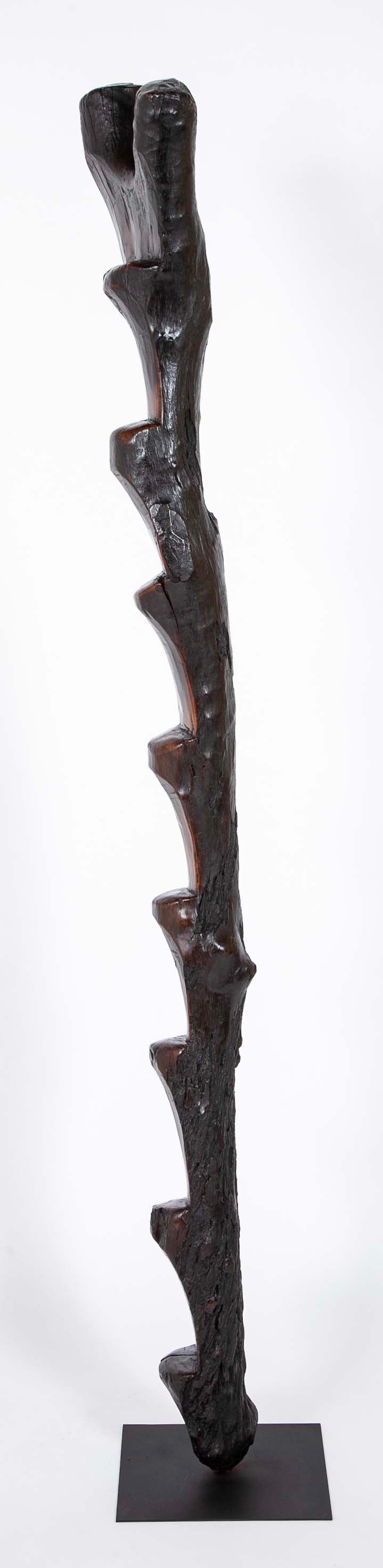 A Mali Dogon Tribe Granary Ladder with Base