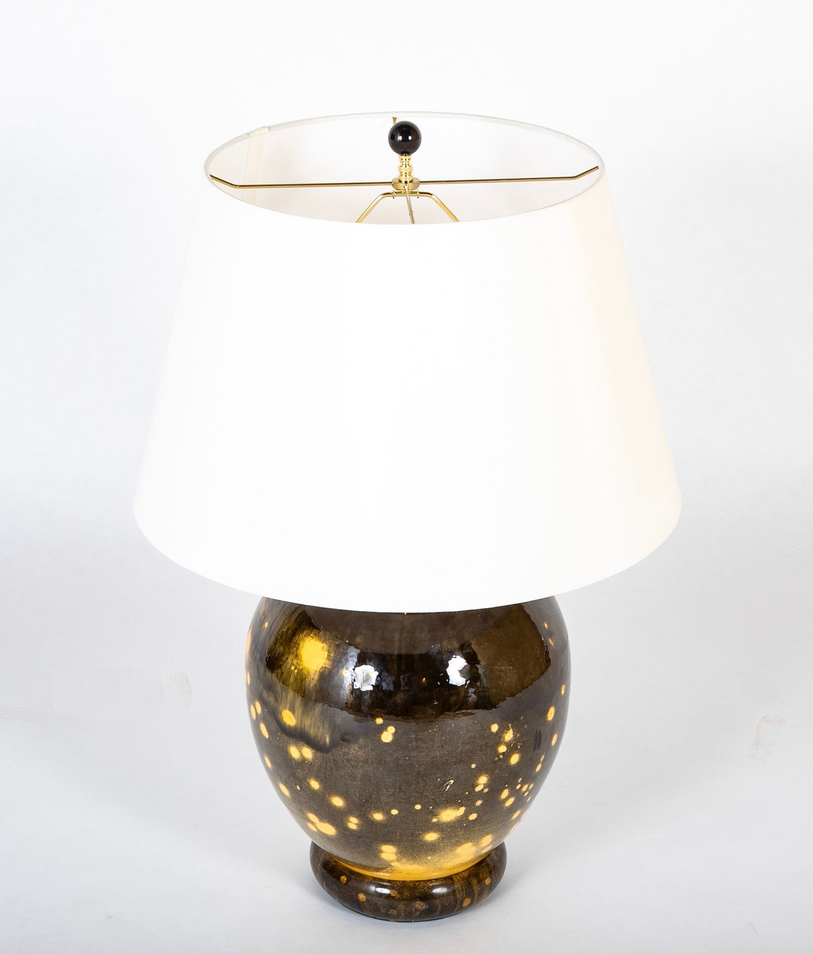 HA Kahler Earthenware Vase now a Lamp