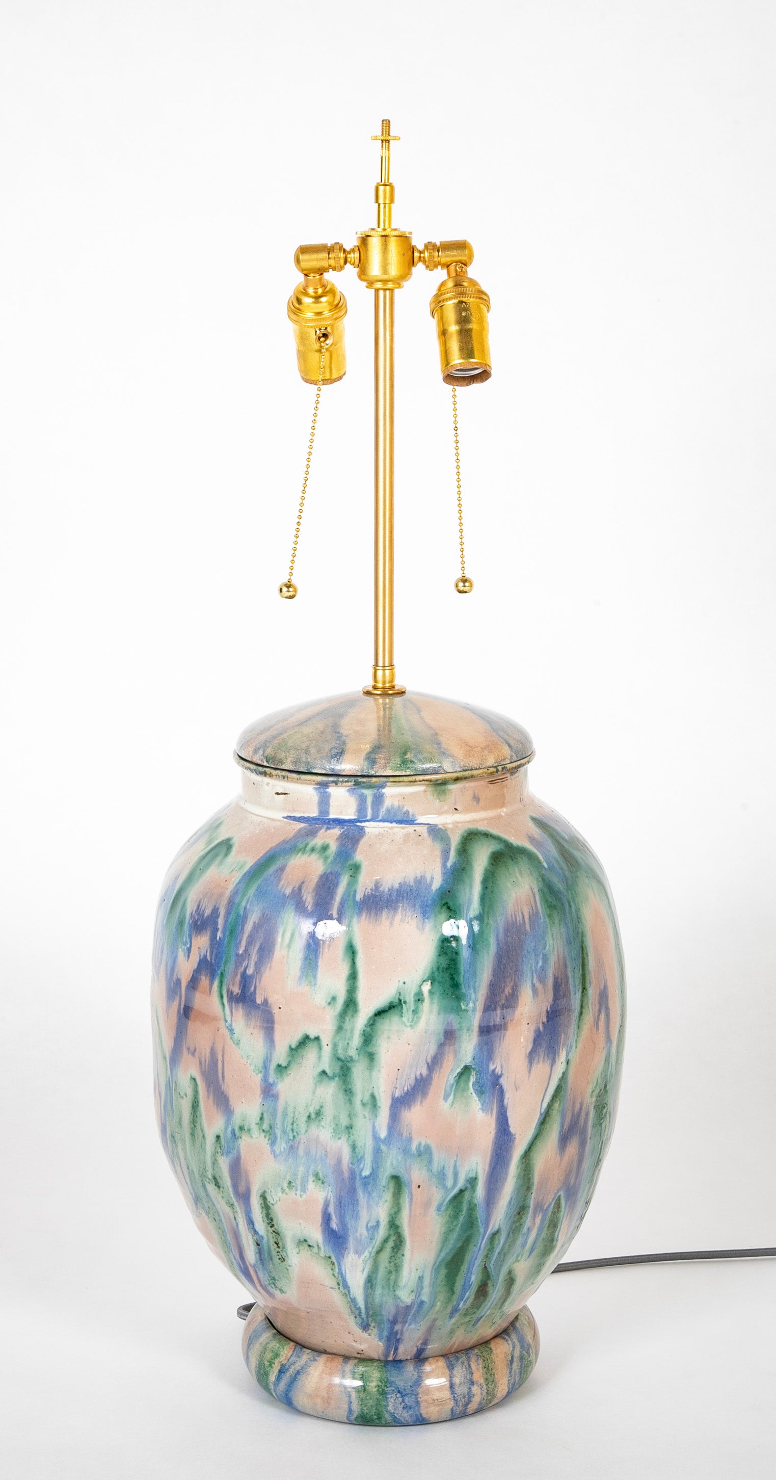 A Japanese Shigaraki Ceramic Storage Jar now a Lamp