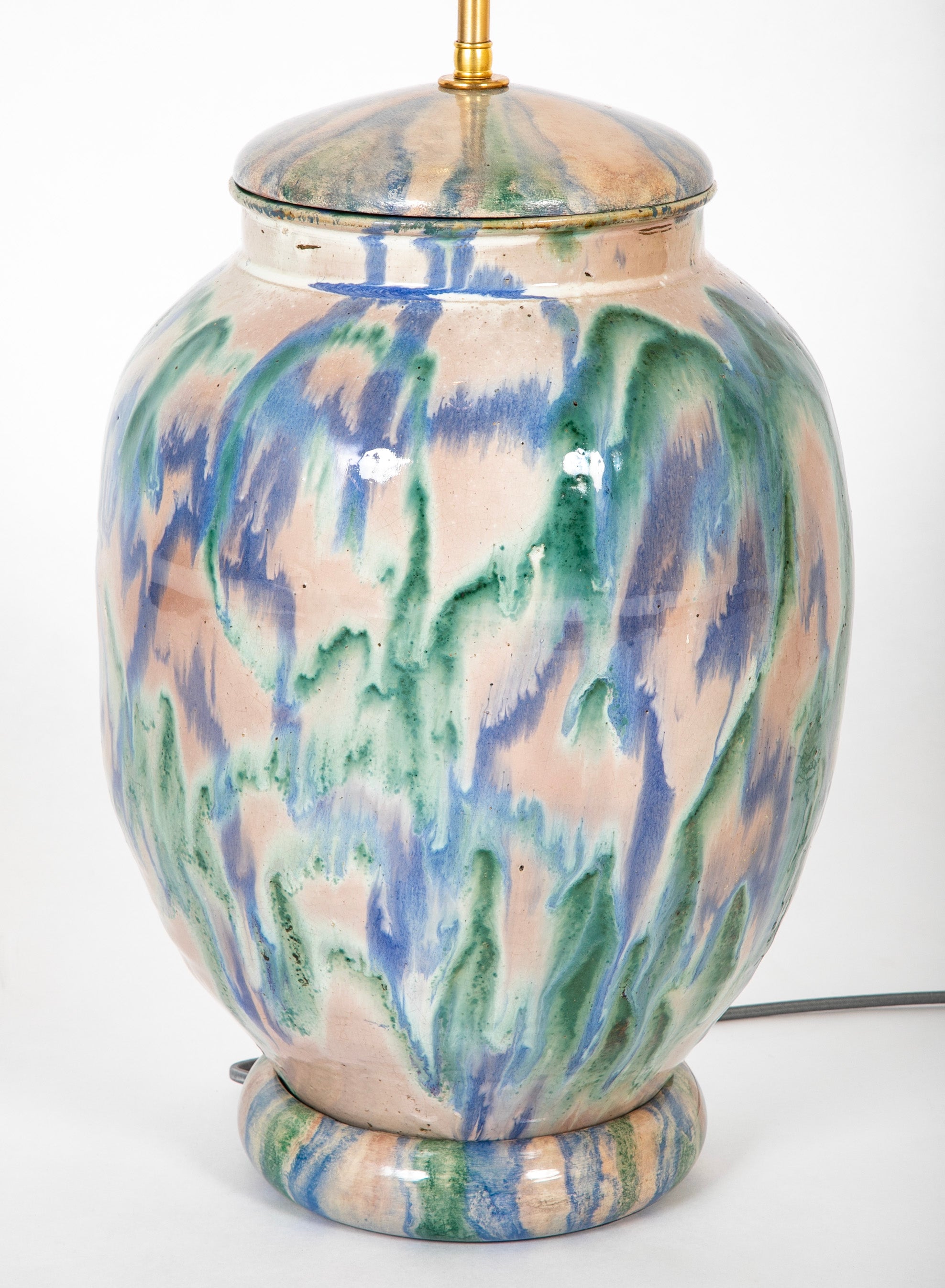 A Japanese Shigaraki Ceramic Storage Jar now a Lamp