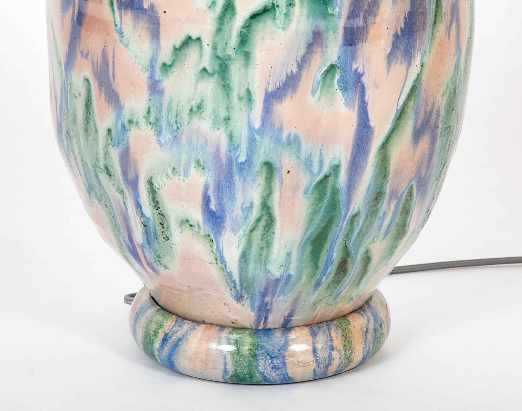 A Japanese Shigaraki Ceramic Storage Jar now a Lamp