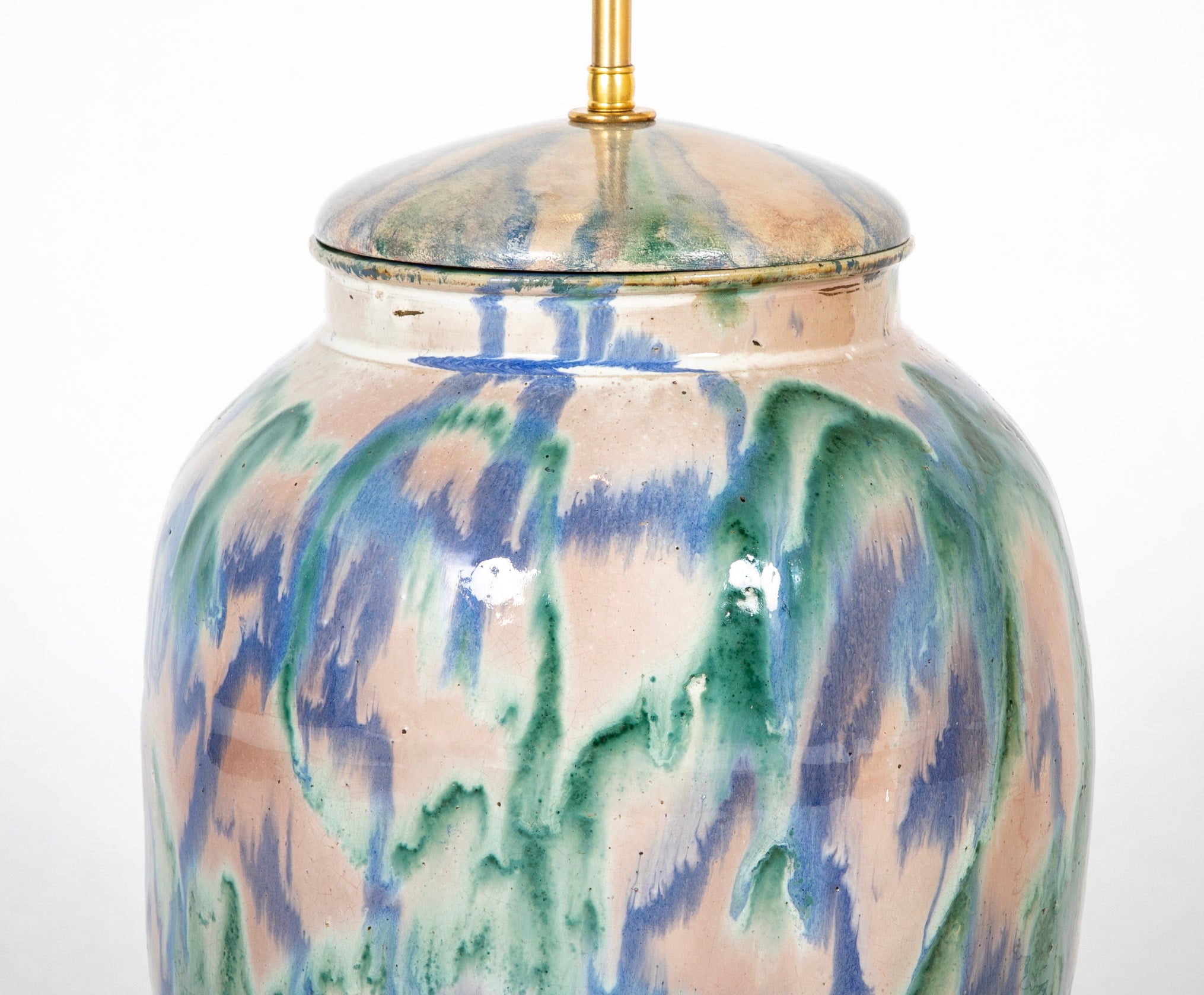 A Japanese Shigaraki Ceramic Storage Jar now a Lamp