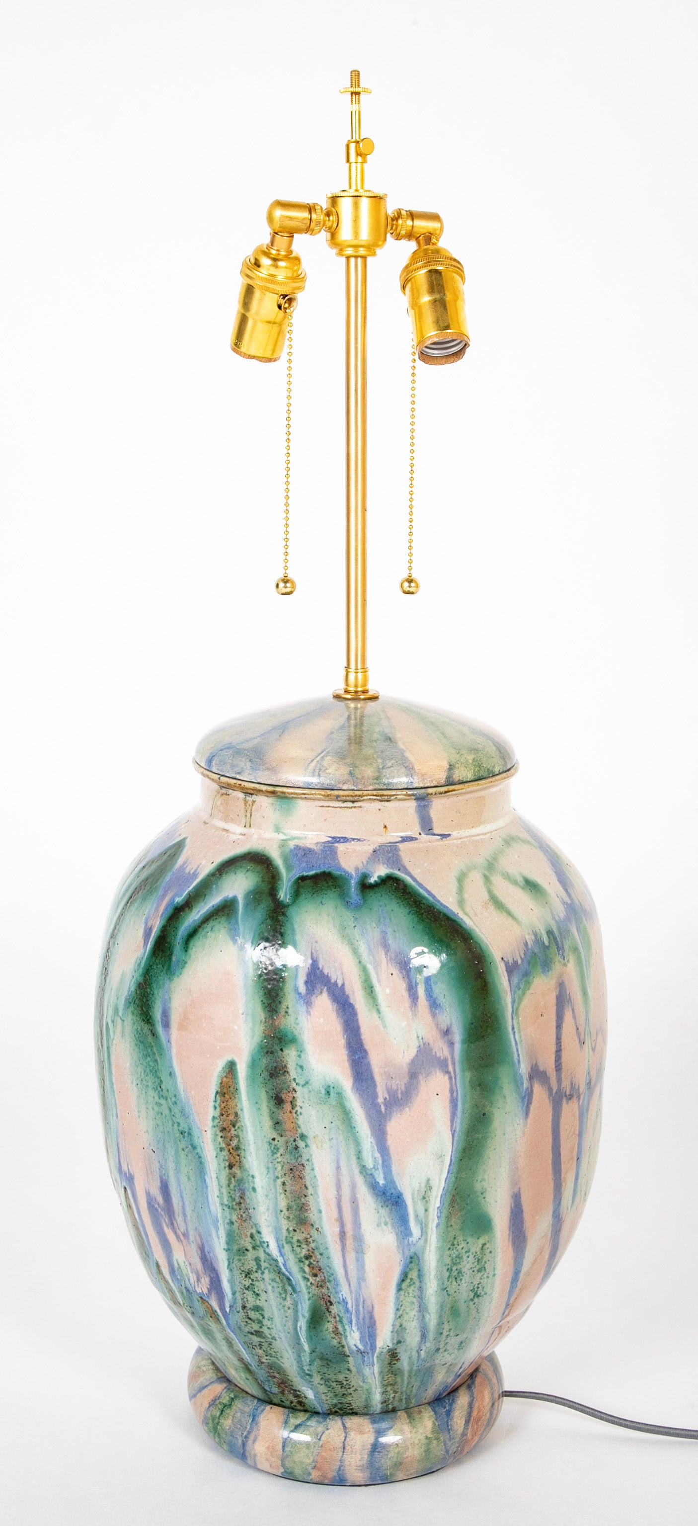 A Japanese Shigaraki Ceramic Storage Jar now a Lamp