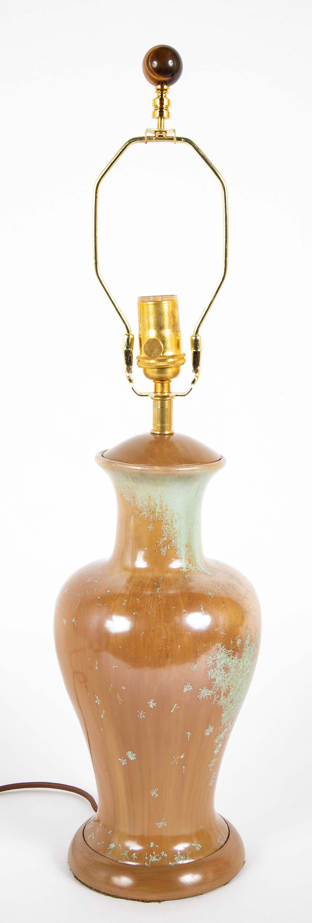 Michigan Tile Company Baluster Form Ceramic Vase now a Lamp