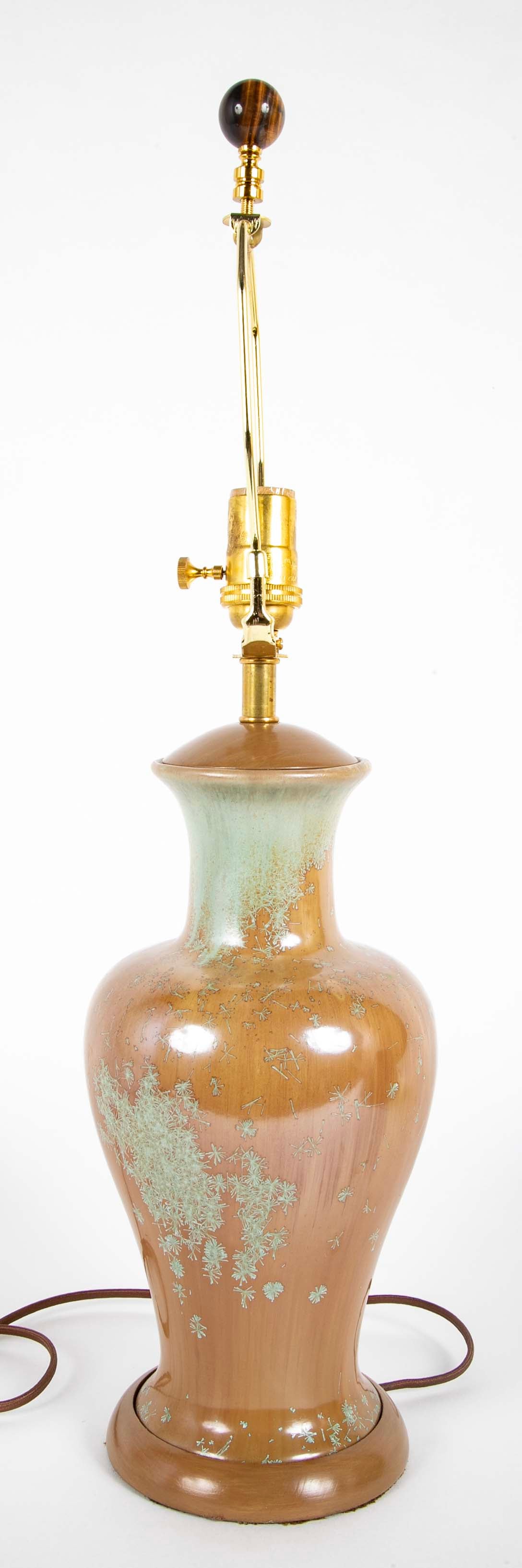 Michigan Tile Company Baluster Form Ceramic Vase now a Lamp