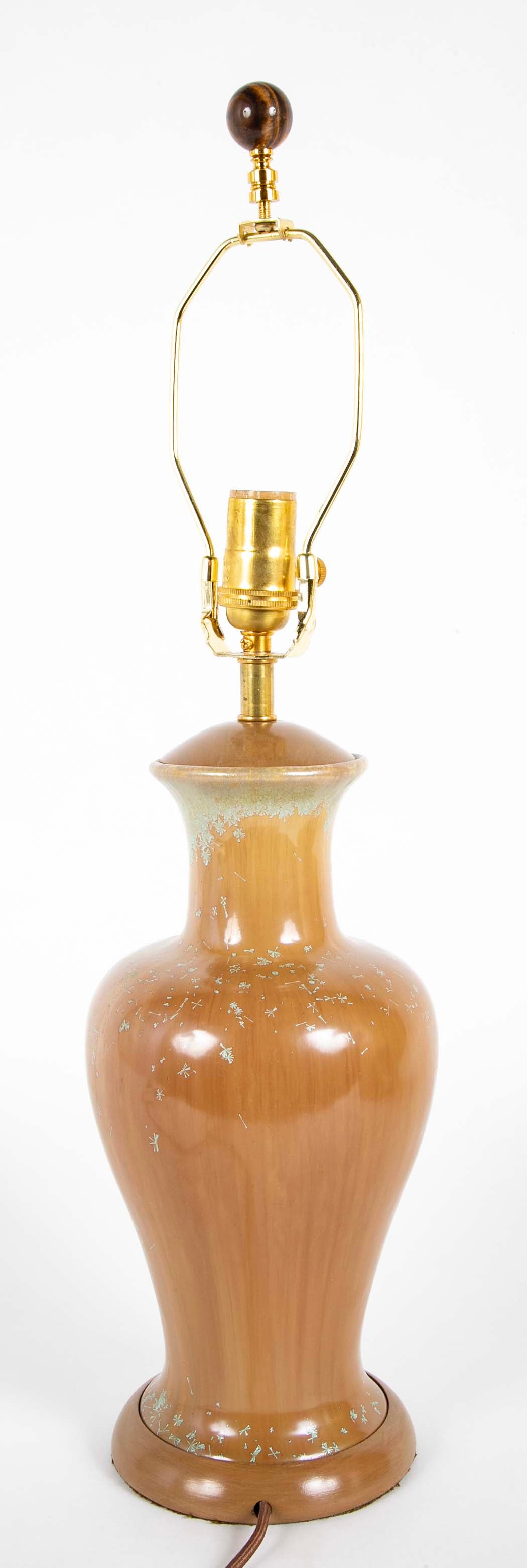 Michigan Tile Company Baluster Form Ceramic Vase now a Lamp