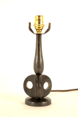Pair of Riccardo Scarpa Patinated Bronze Table Lamps
