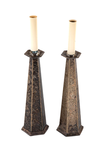 Pair of Silver Plated Candlesticks