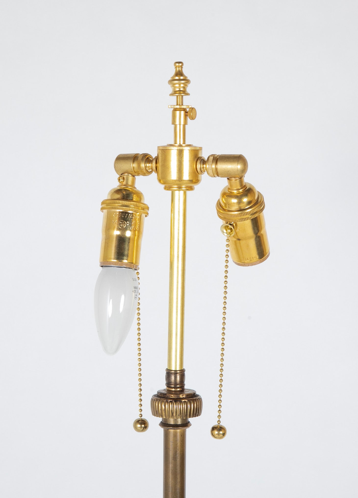 Bamboo Theme Brass Standing Lamp in the Manner of Adnet