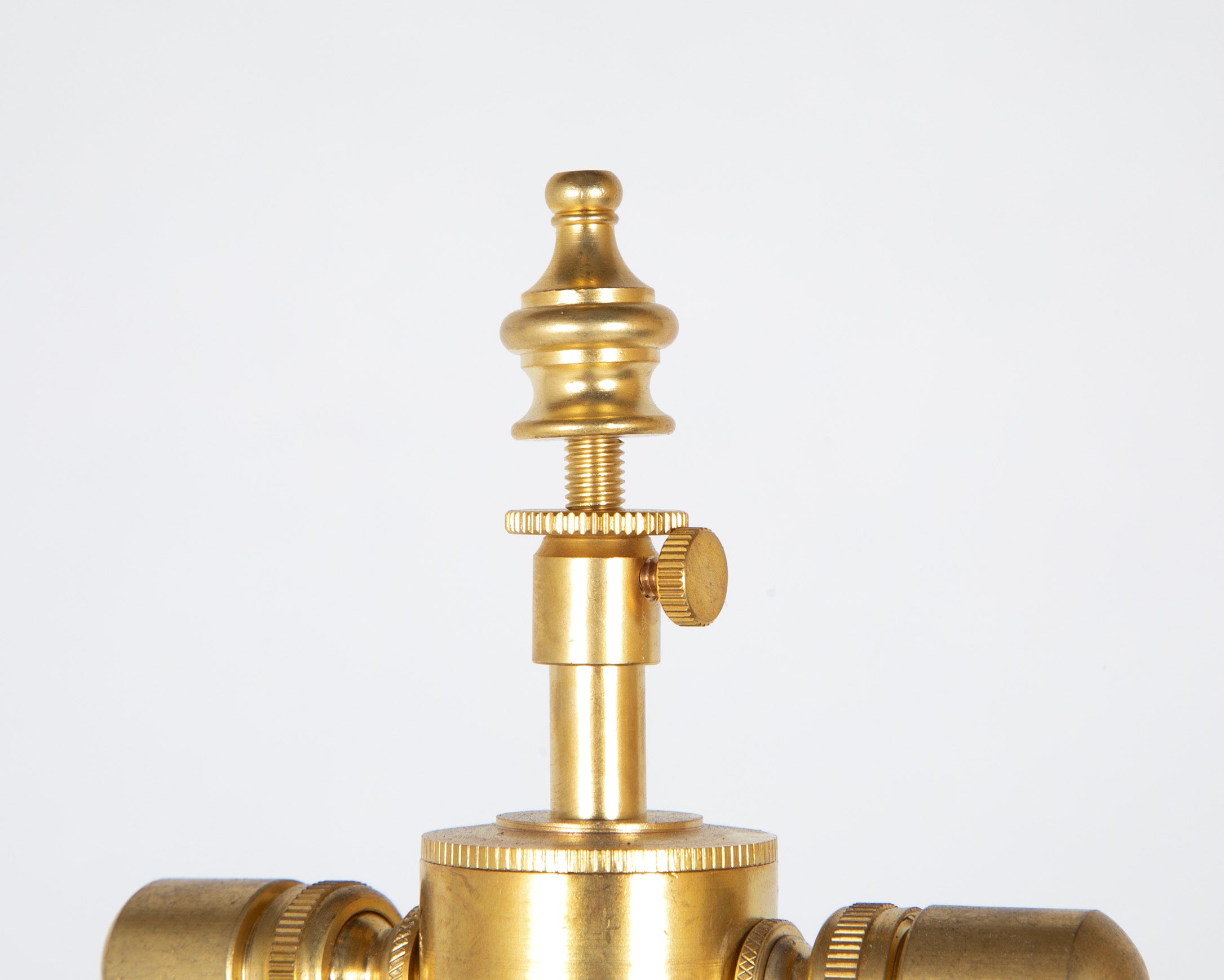 Bamboo Theme Brass Standing Lamp in the Manner of Adnet