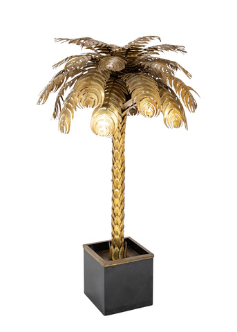 Christian Techoueyres for Maison Jansen Standing Palm Tree Lamp