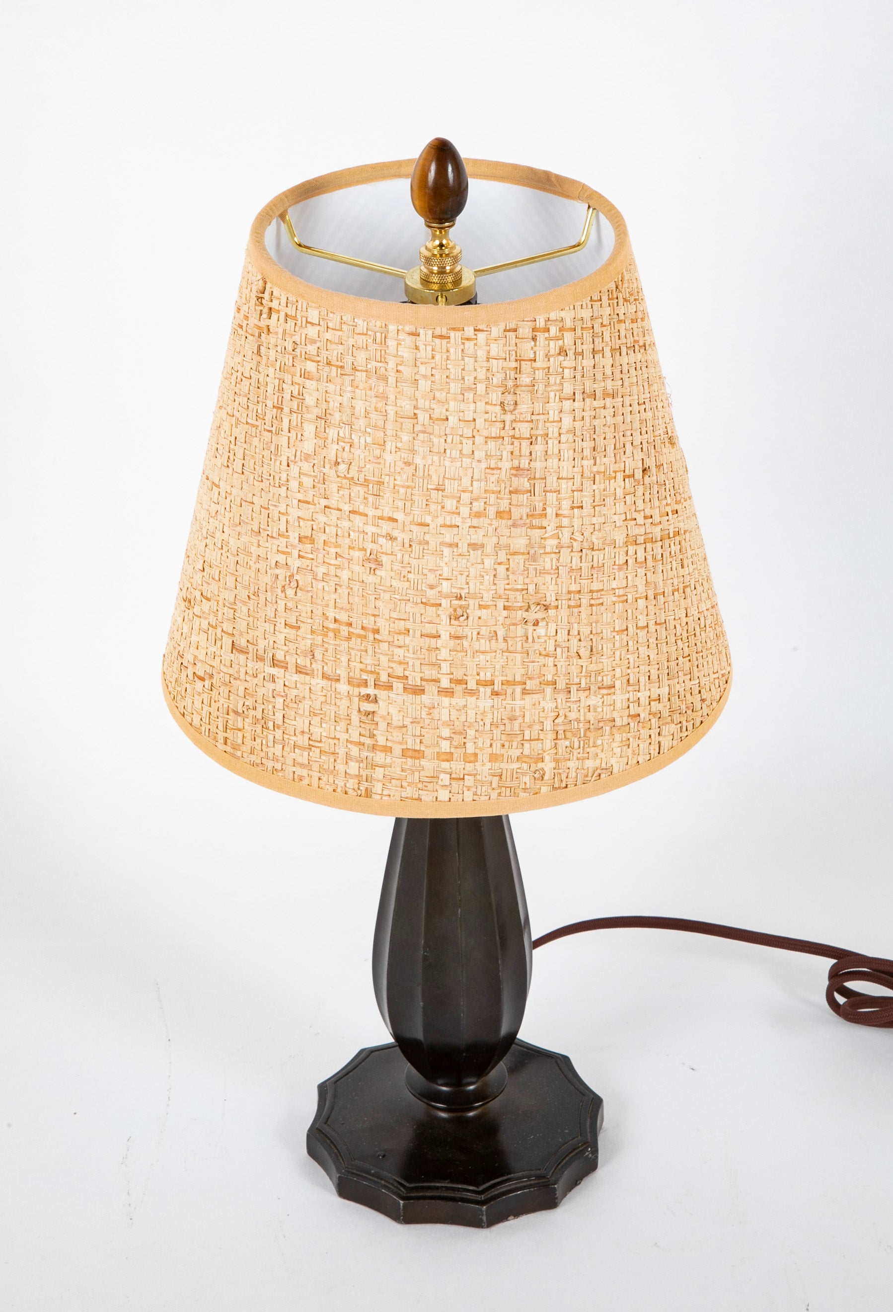 Just Andersen Patinated "Disko" Metal Table Lamp
