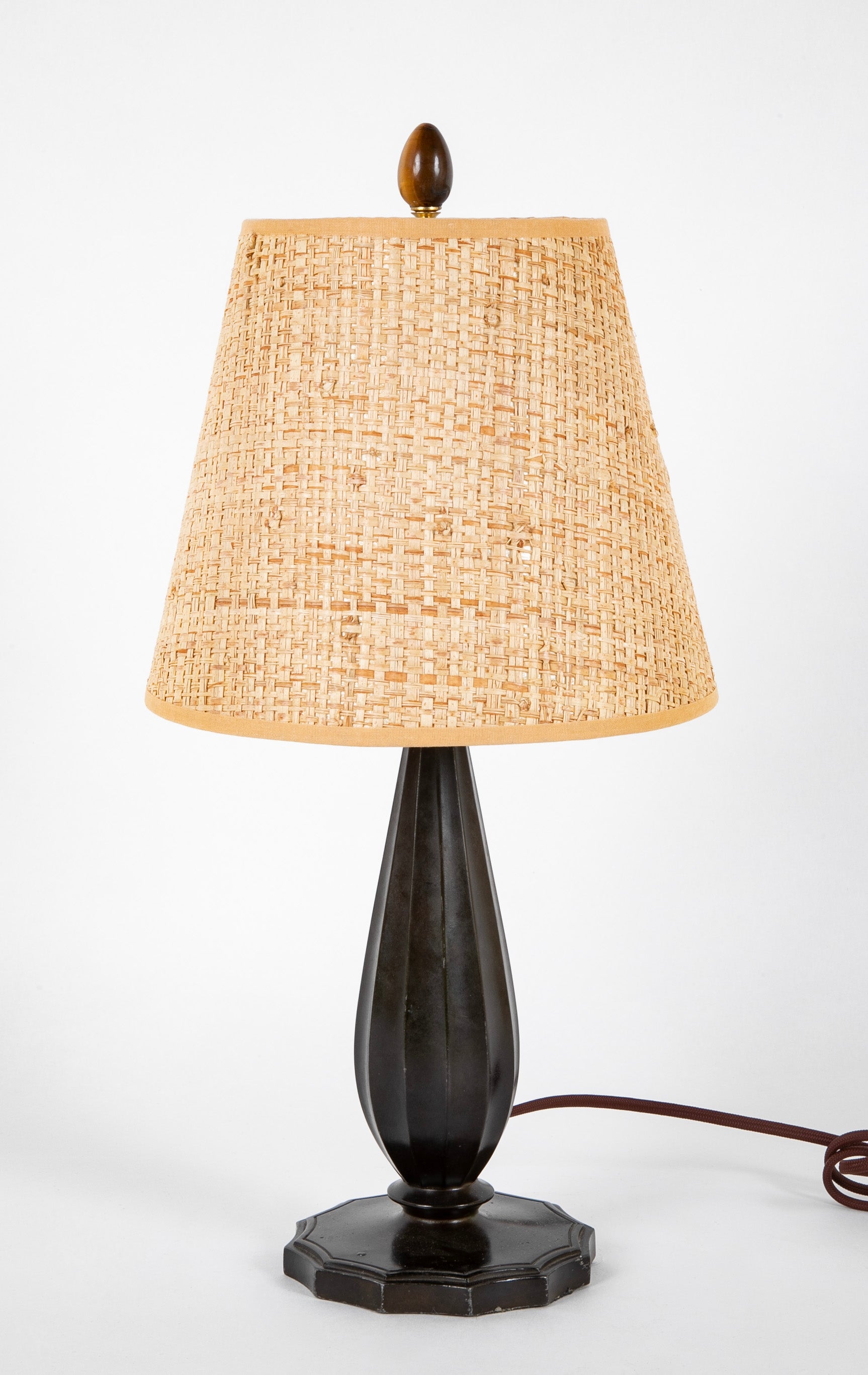 Just Andersen Patinated "Disko" Metal Table Lamp