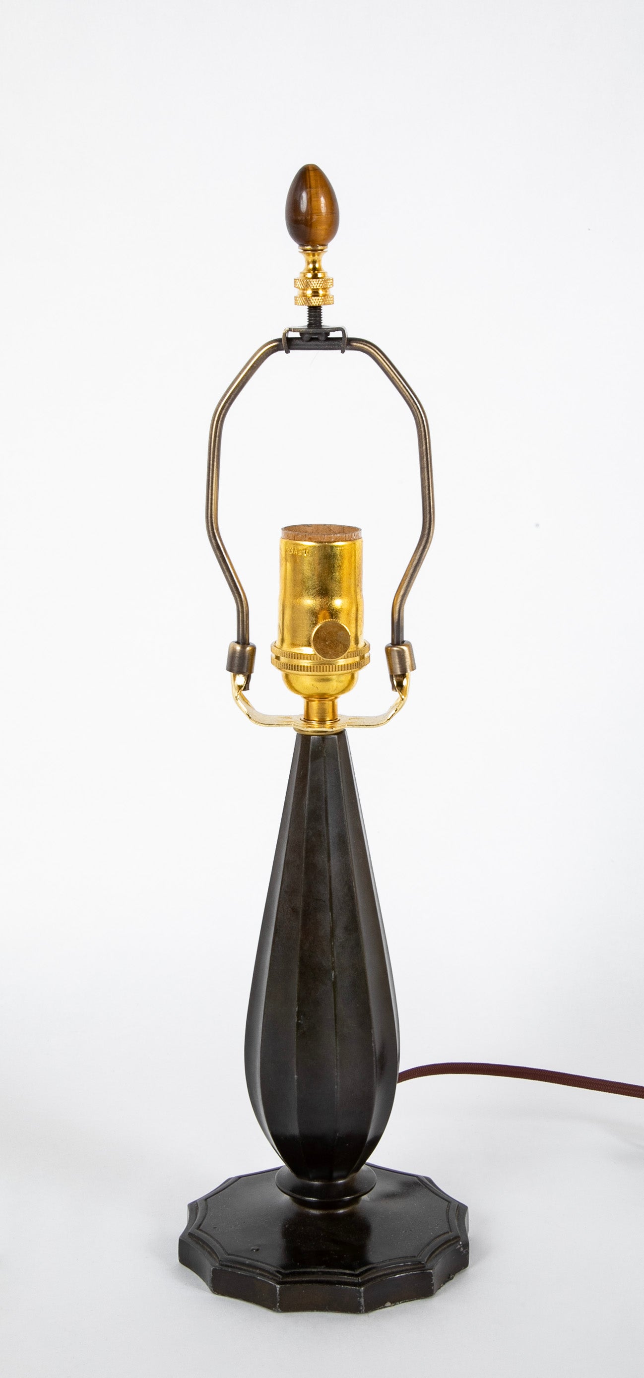 Just Andersen Patinated "Disko" Metal Table Lamp