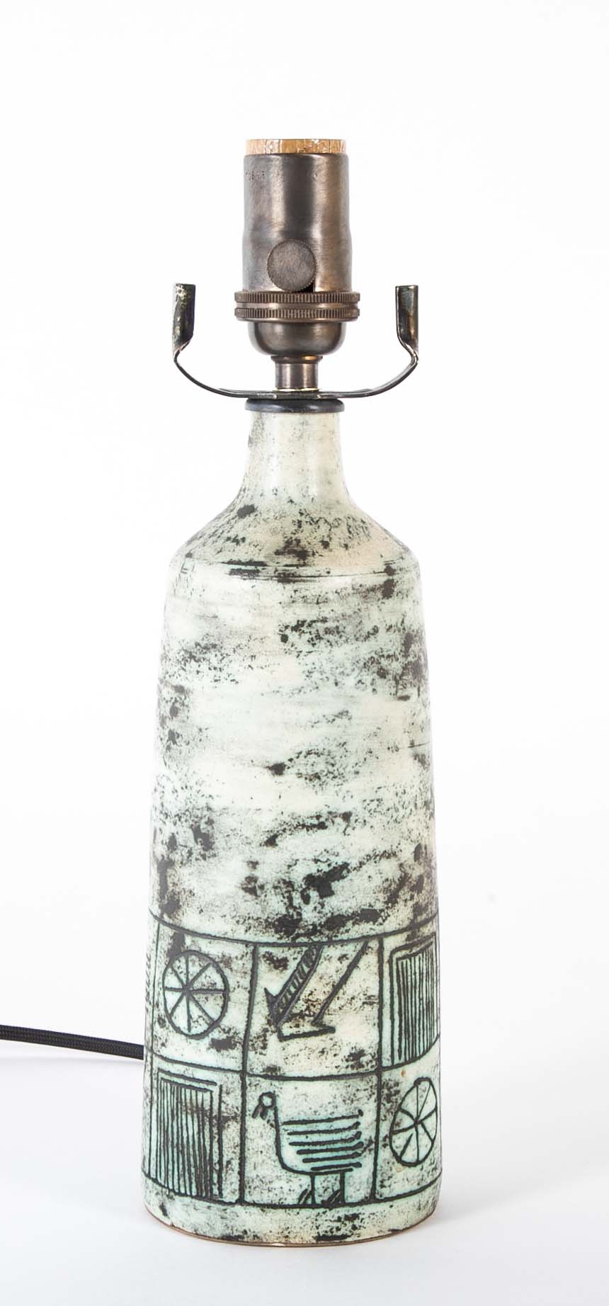Jacques Blin (1920-1995) Ceramic "Jug" Form Lamp